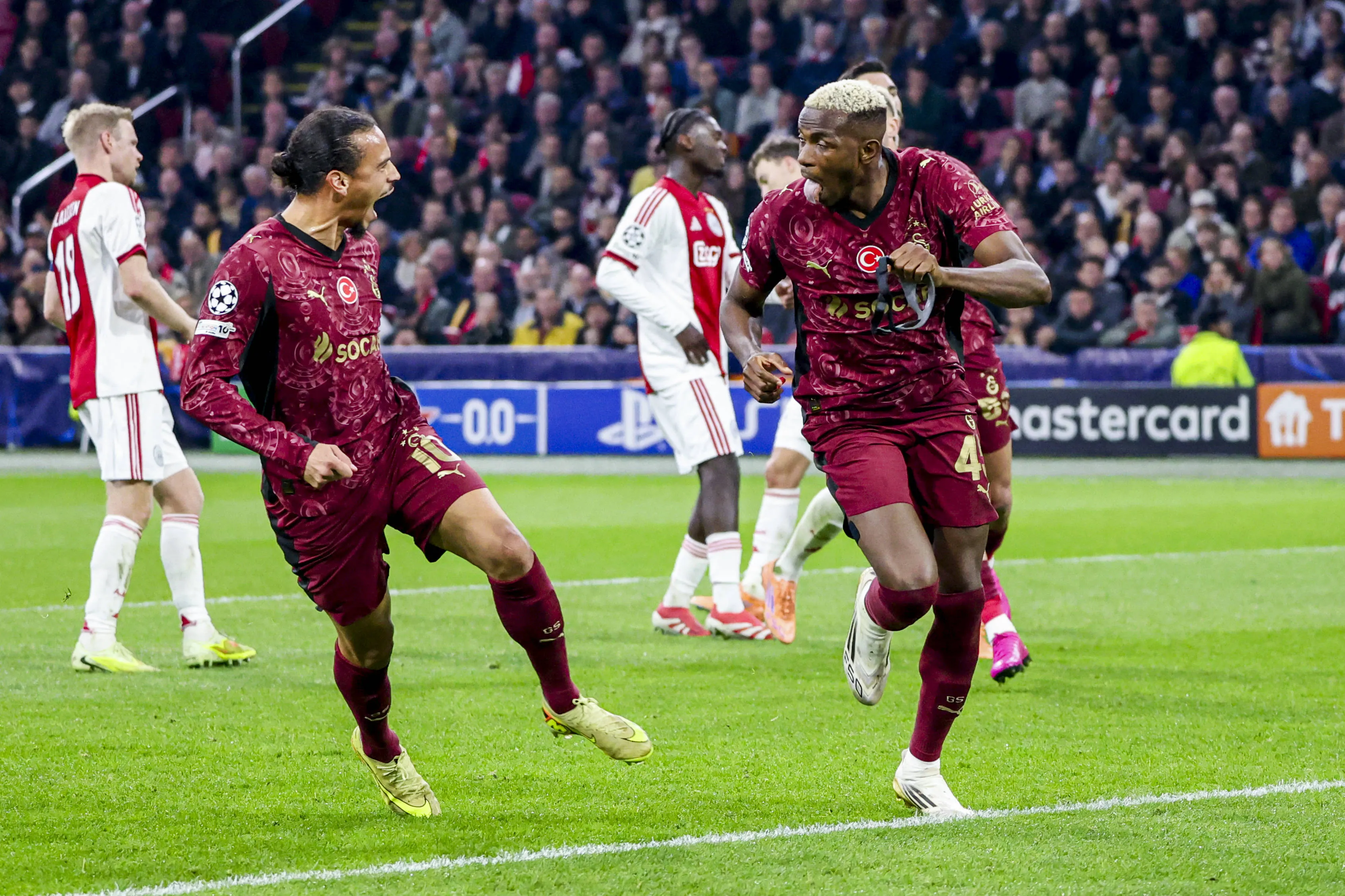 Victor Osimhen and Leroy Sane of Galatasaray 