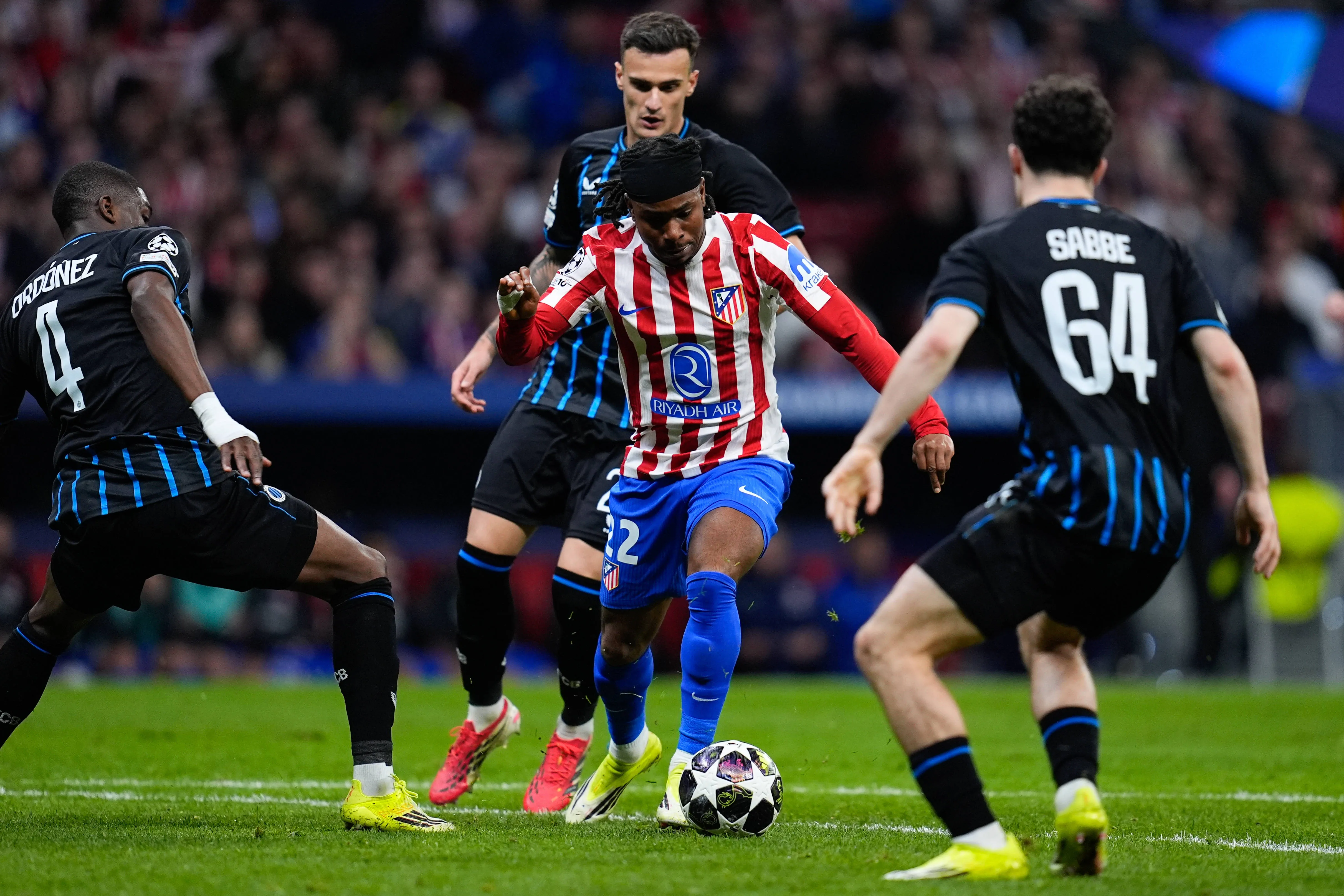 Ademola Lookman of Atletico de Madrid in action during the UEFA Champions League