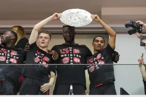 Which Nigerian players won a league title in 2023/24?