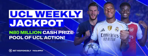 Bet9ja UCL Weekly Jackpot.