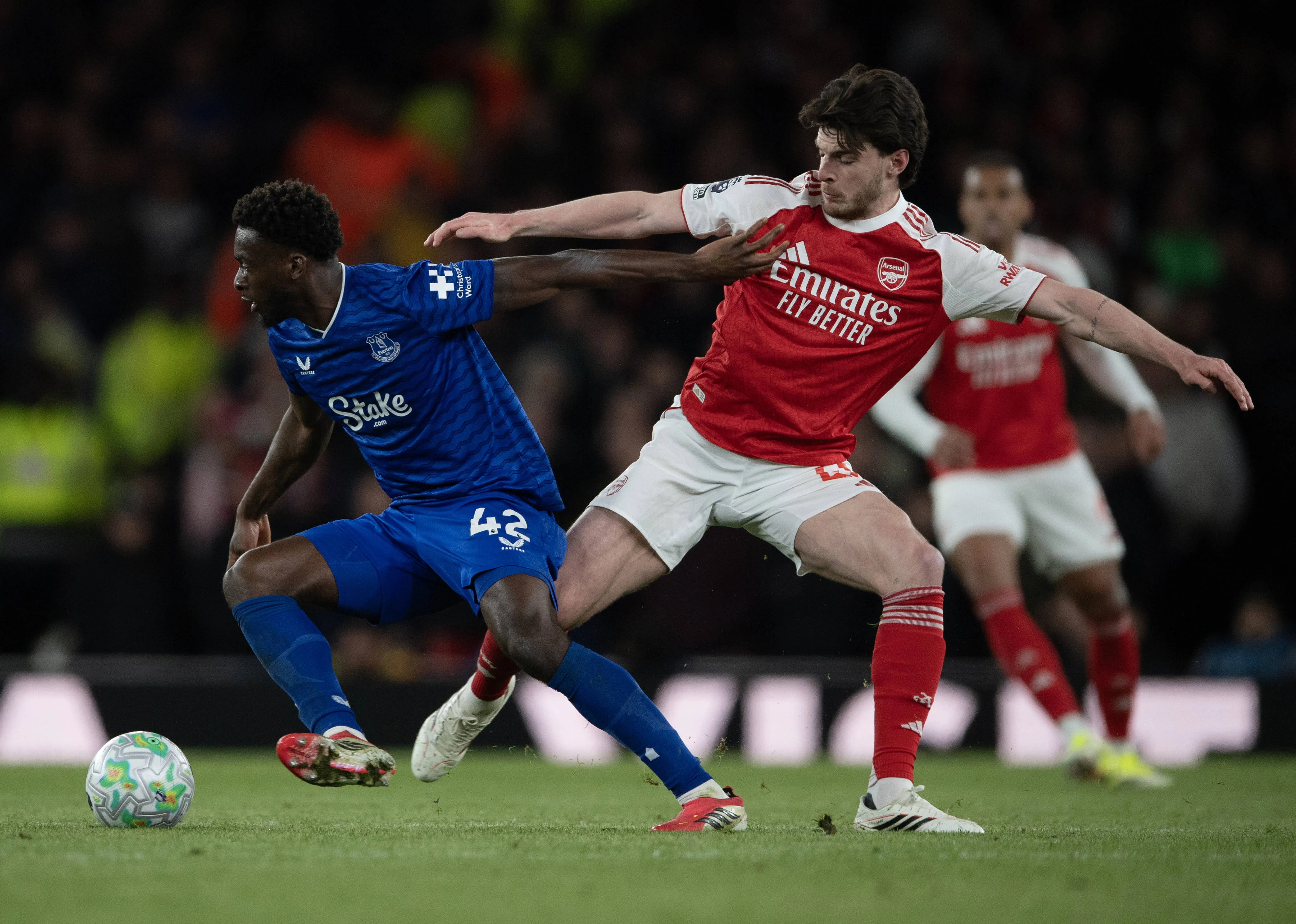 Everton midfielder Tim Iroegbunam