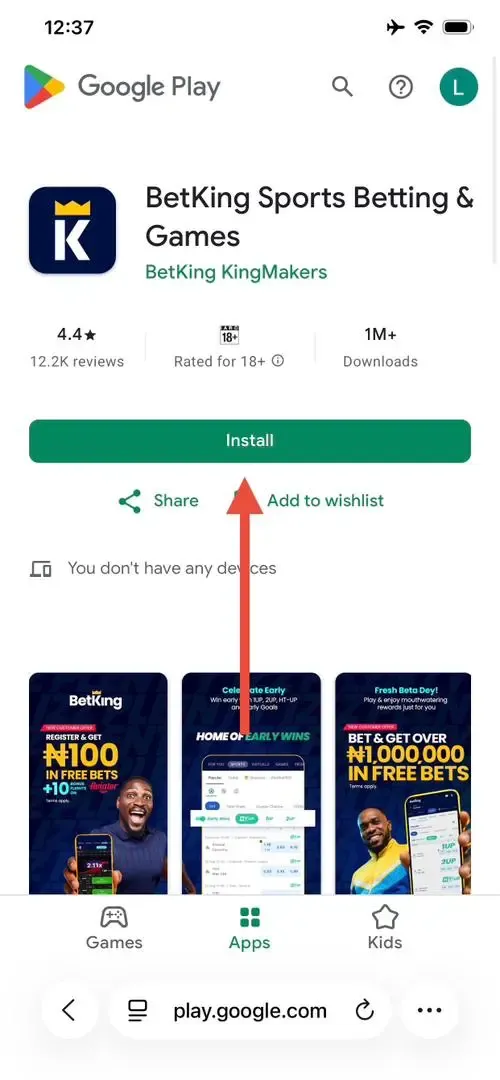 BetKing App on Google Play Store