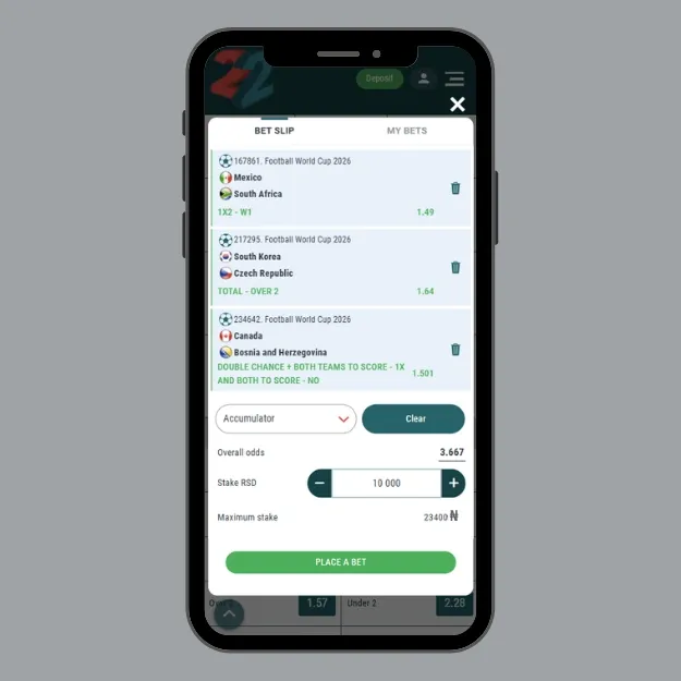 22Bet promo code funds wagered on World Cup 2026 matches.