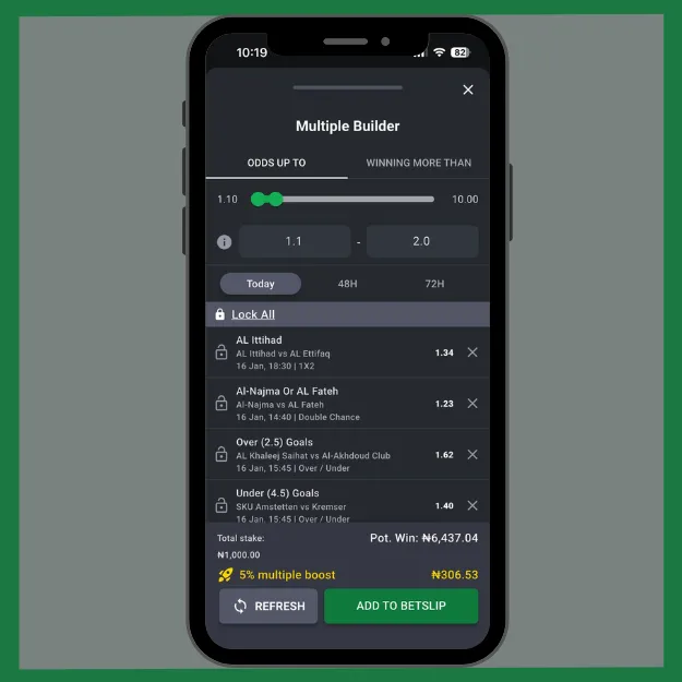 bet9ja app multiple builder