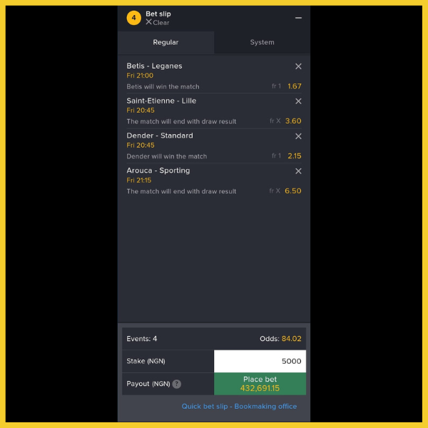 Mozzartbet bet slip