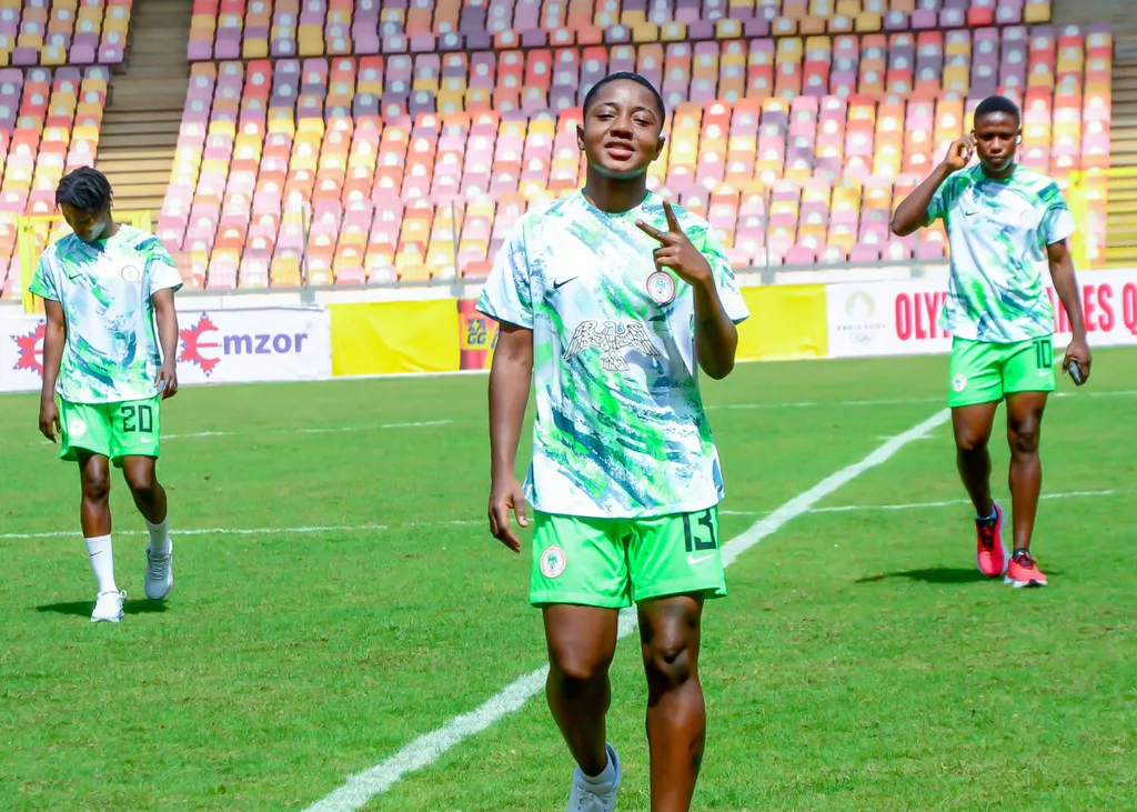 Super Falcons midfielder Deborah Abiodun fangirls over Brazil legend Marta