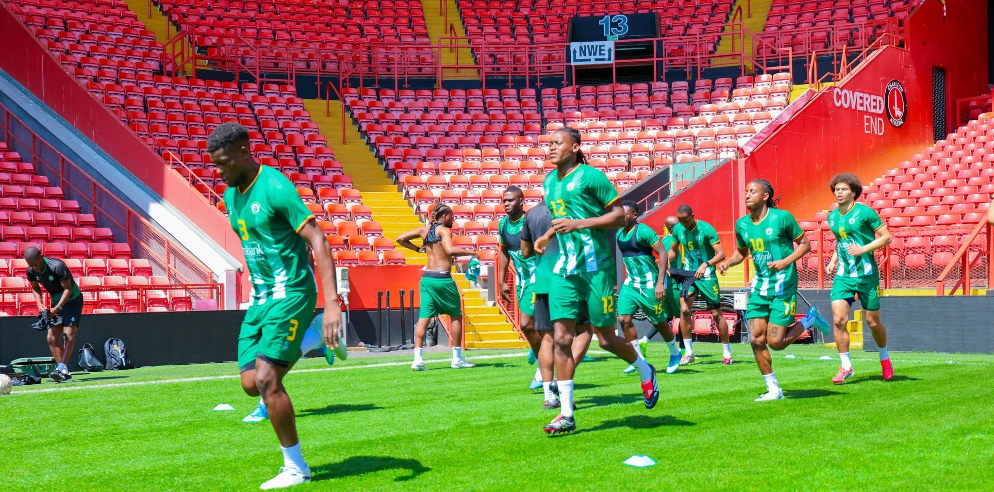 Zimbabwe players in training