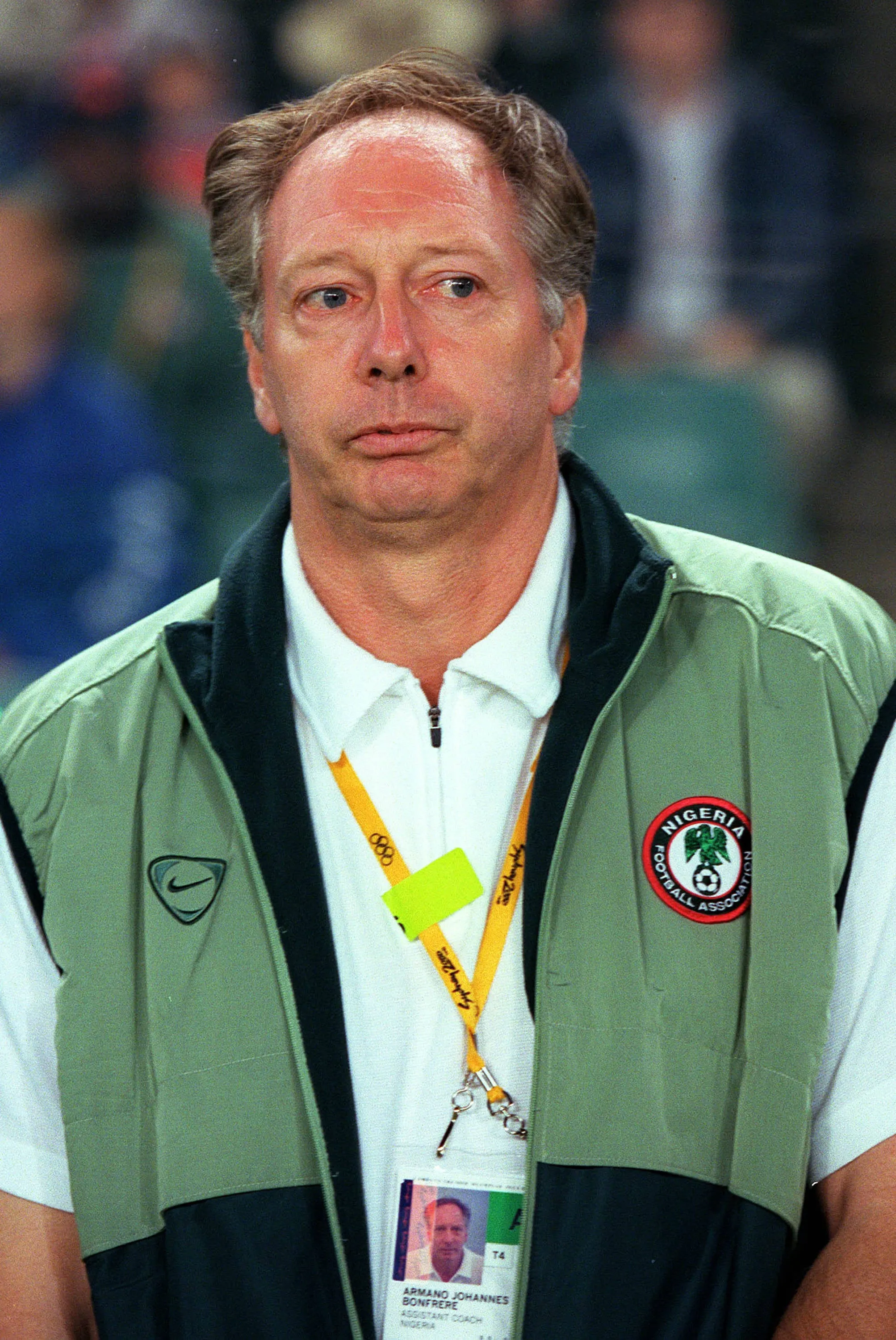 Australia V Nigeria, Sydney Olympic Games, Jo Bonfrere, Nigeria Manager