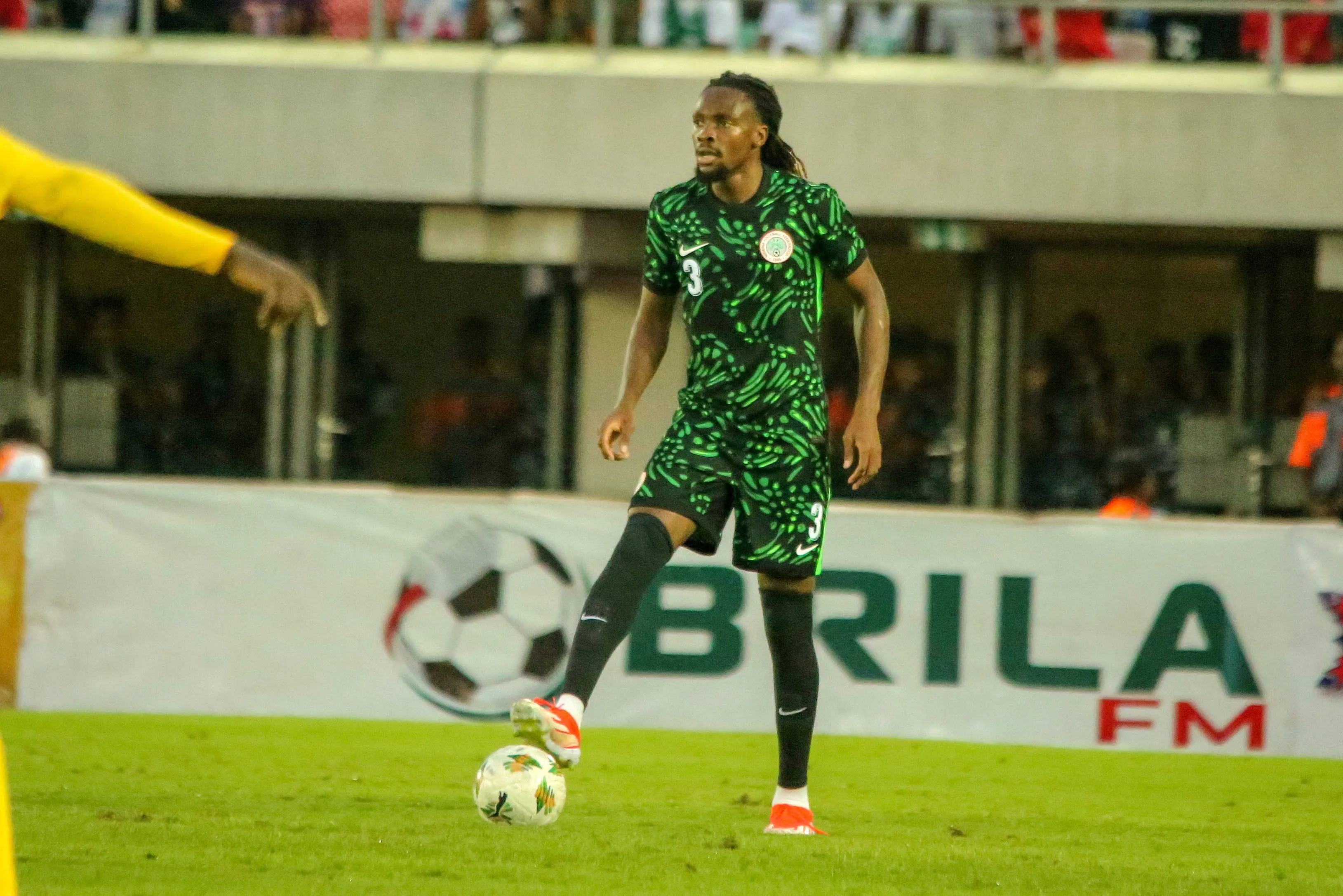 Olisa Ndah during the 2025 AFCON qualifier match between Nigeria and Benin Republic