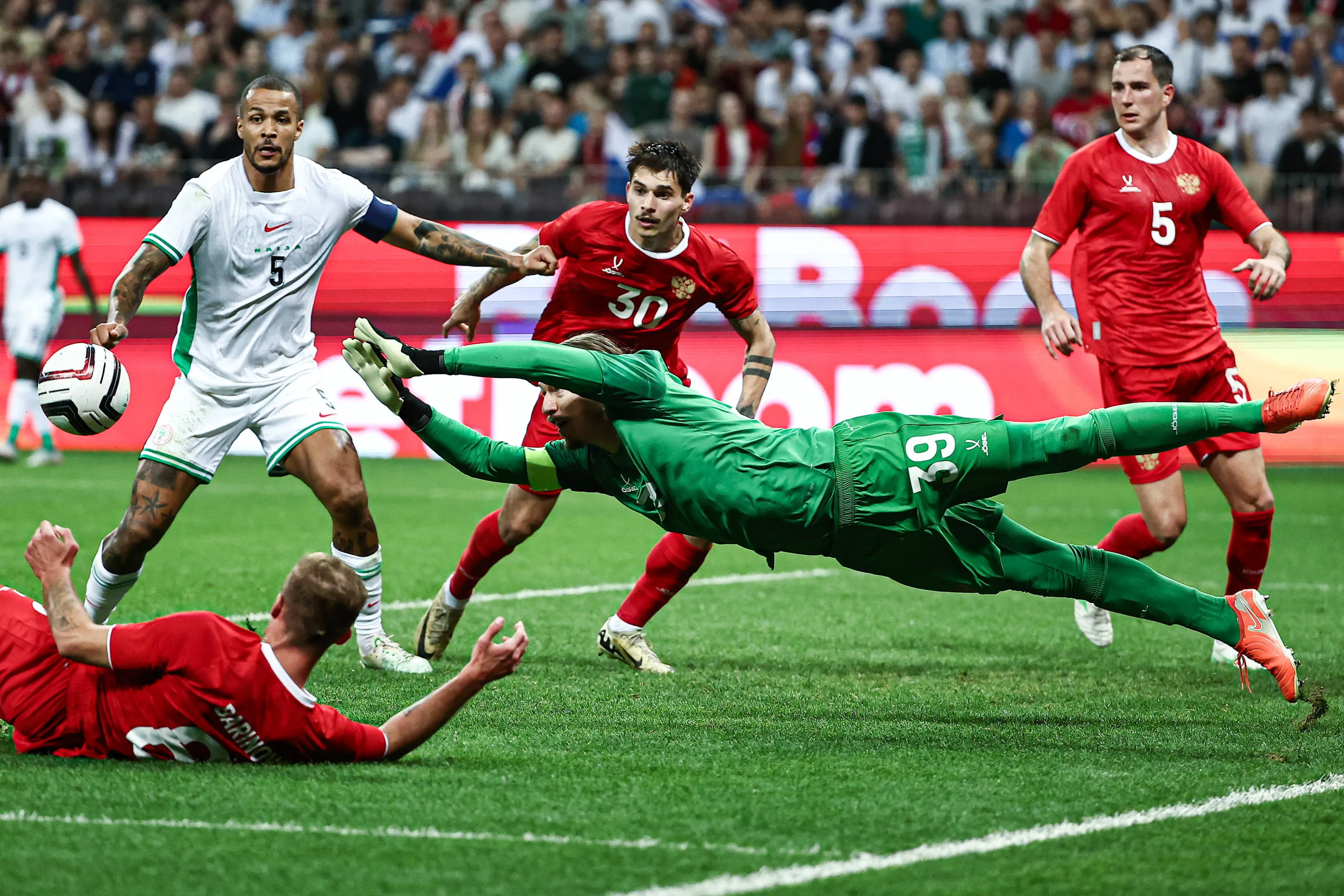Super Eagles Vs Russia's goalkeeper Matvei Safonov