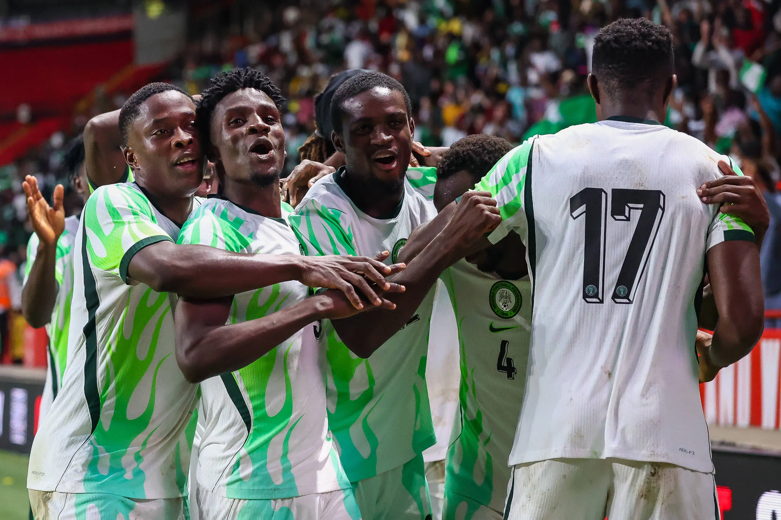 Nigeria midfielder Alhassan Yusuf 4 celebrates after scoring a goal during the Unity Cup London 2026 Final match between Jamaica and Nigeria at The Valley, London, UK on 30 May 2026