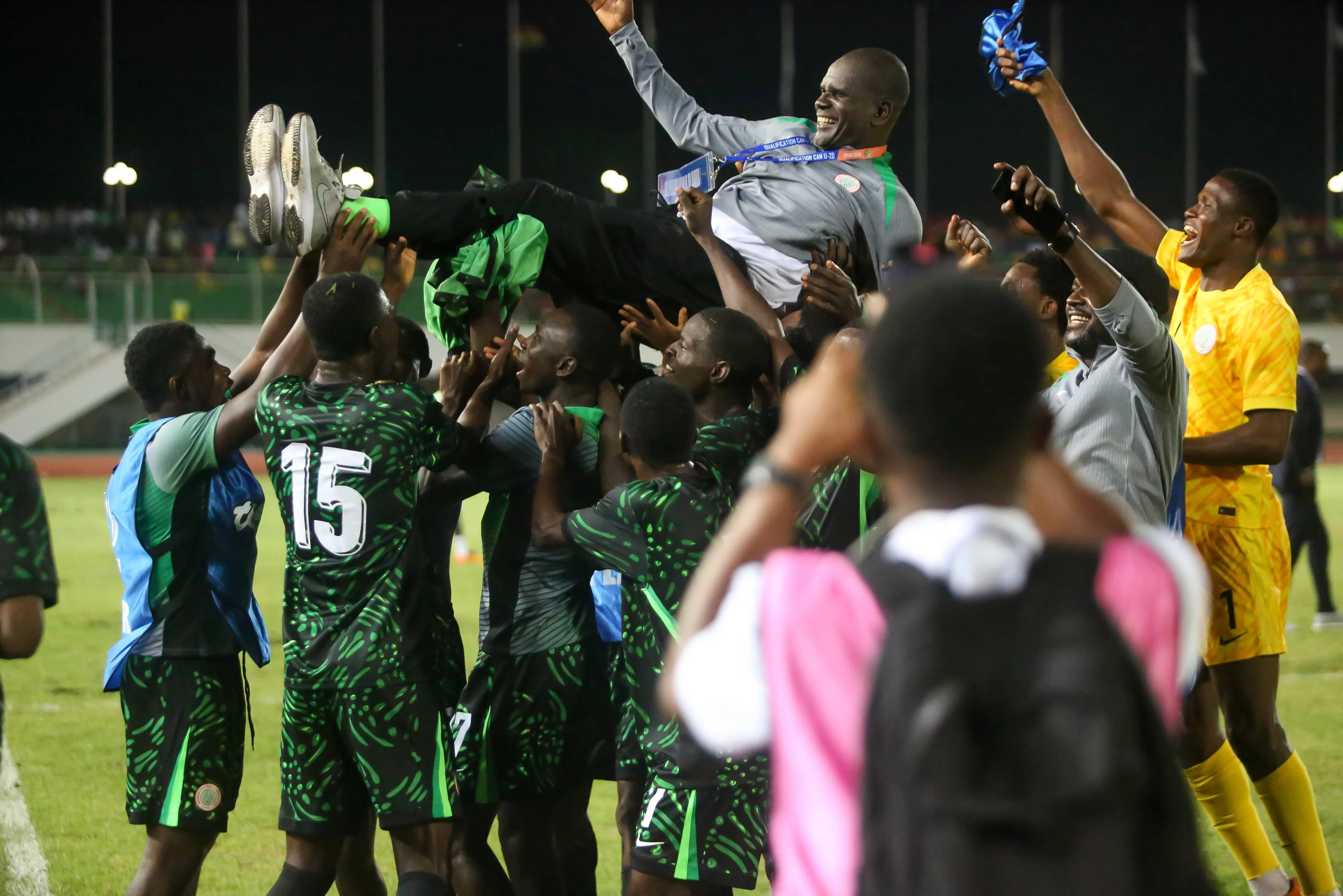  Coach Aliyu Zubairu of Nigeria during the WAFU B-U20 Championship