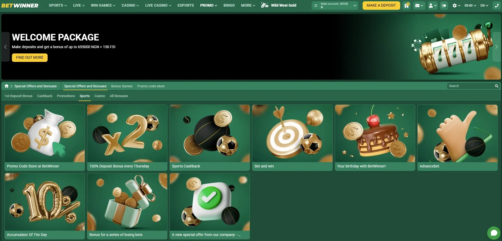 Betwinner promo code bonuses and promotions for sports betting