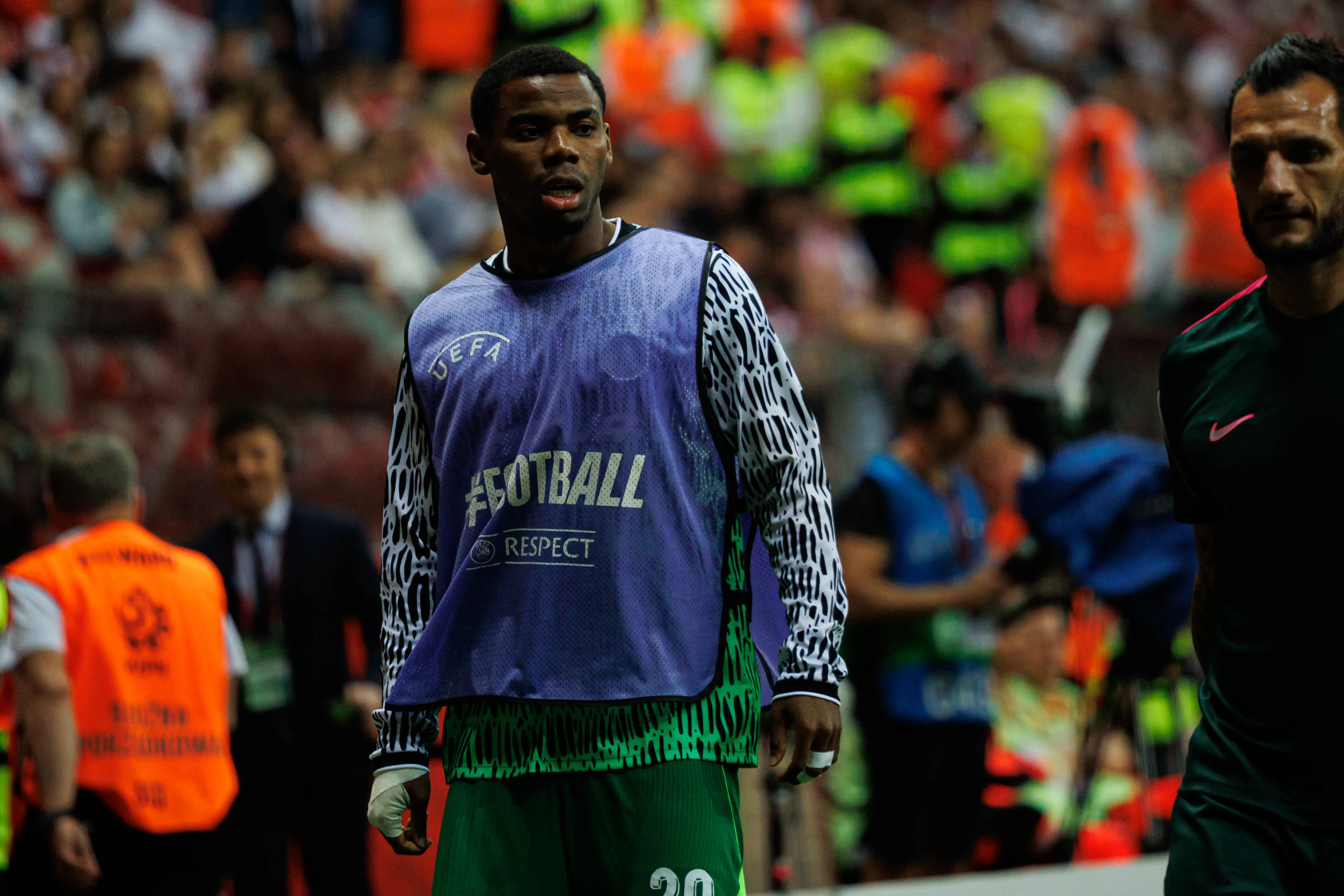 Nigeria Super Eagles midfielder Raphael Onyedika