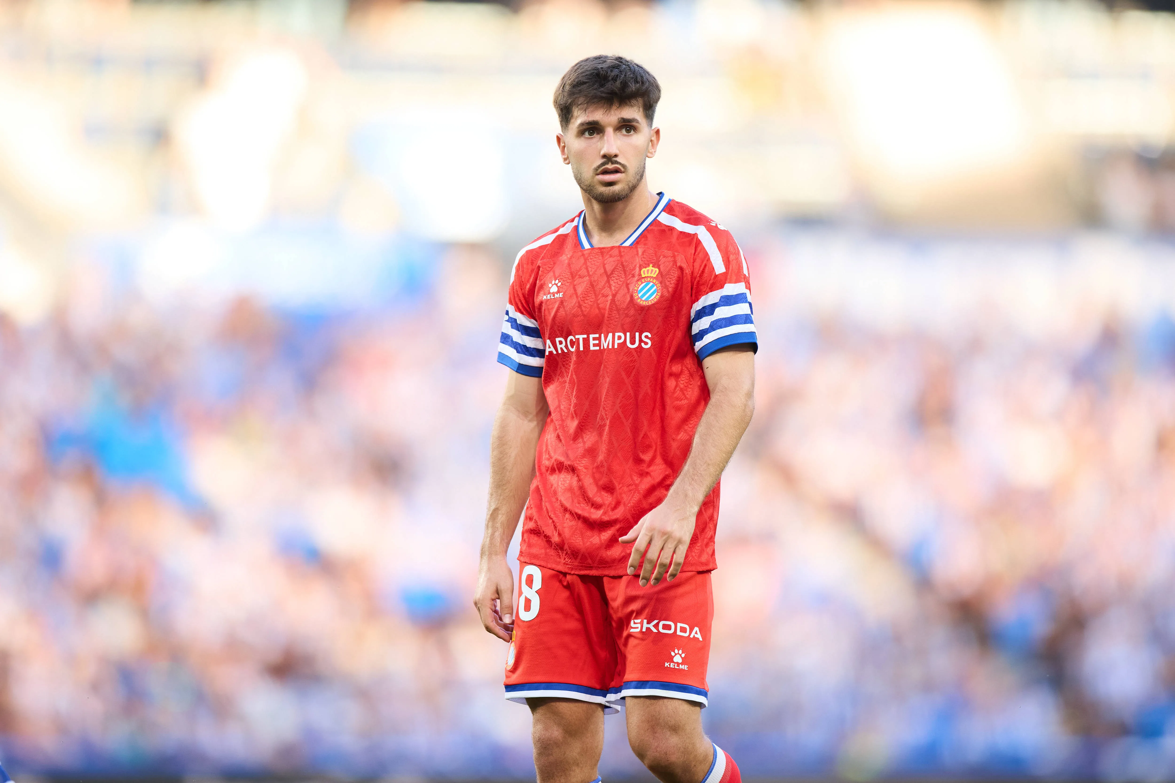 Javi Hernandez of RCD Espanyol looks on