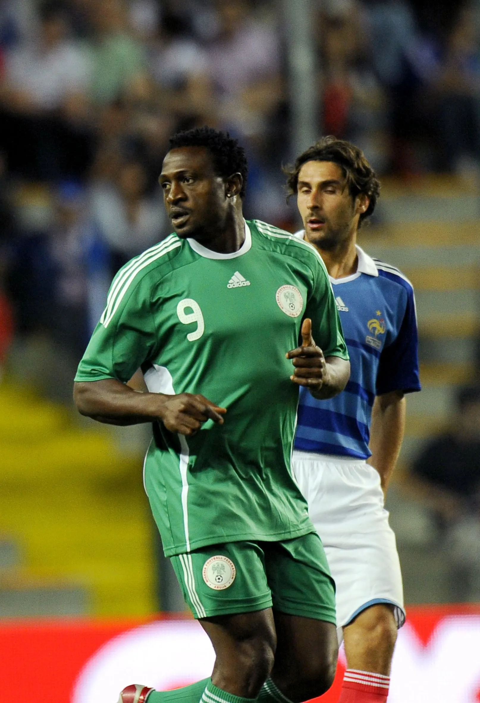 Michael ENERAMO in action for the Super Eagles of Nigeria