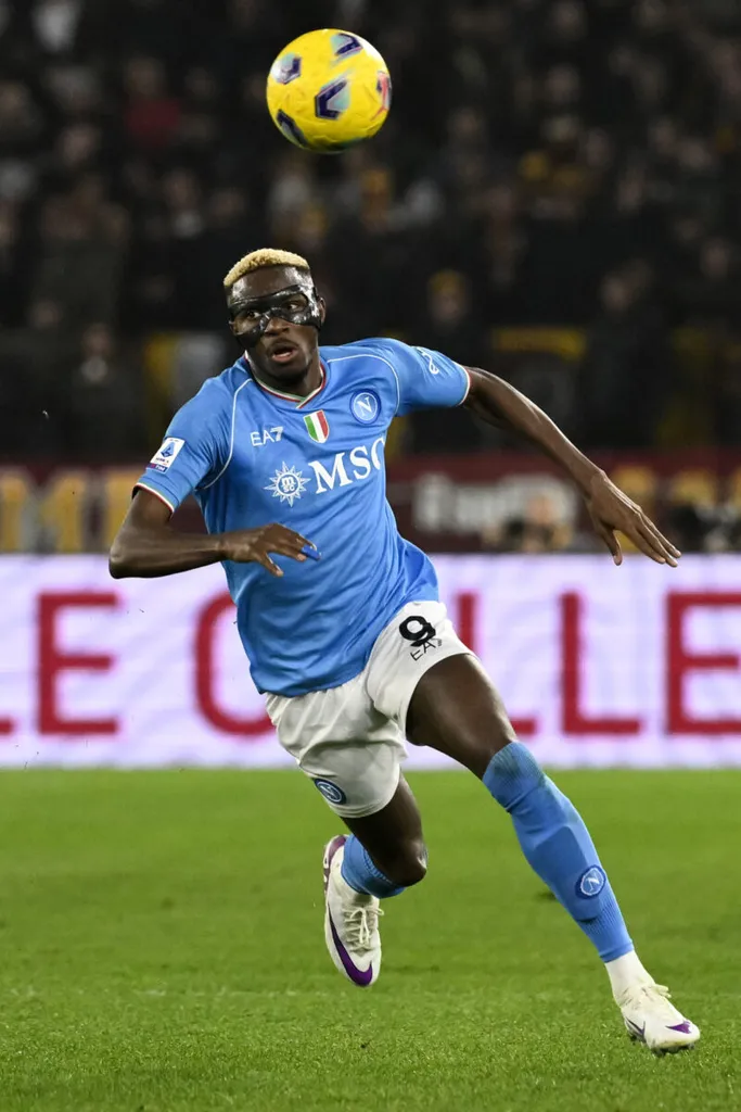 Victor Osimhen in action for Napoli 