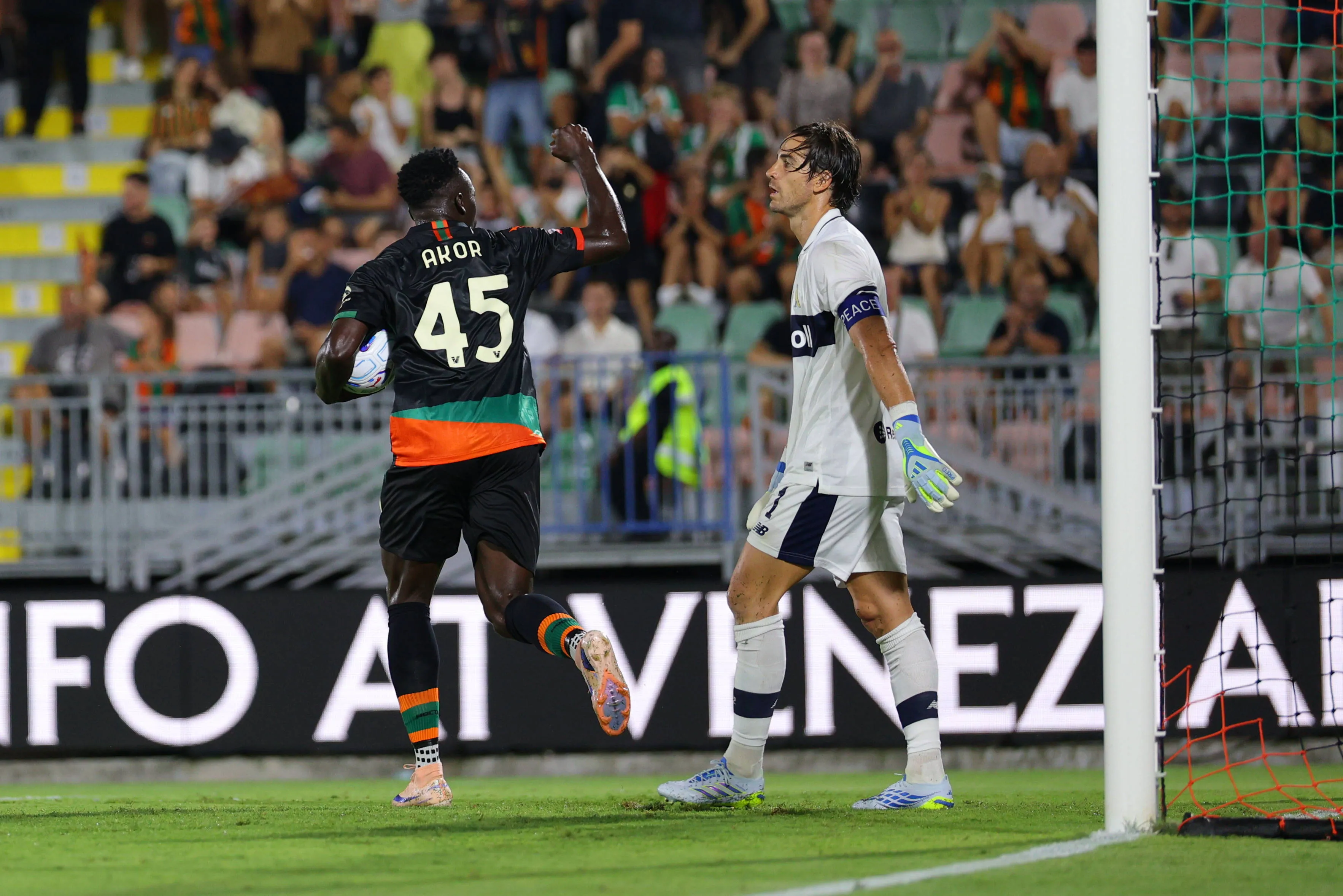 Venezia's Akor Adams against Modena