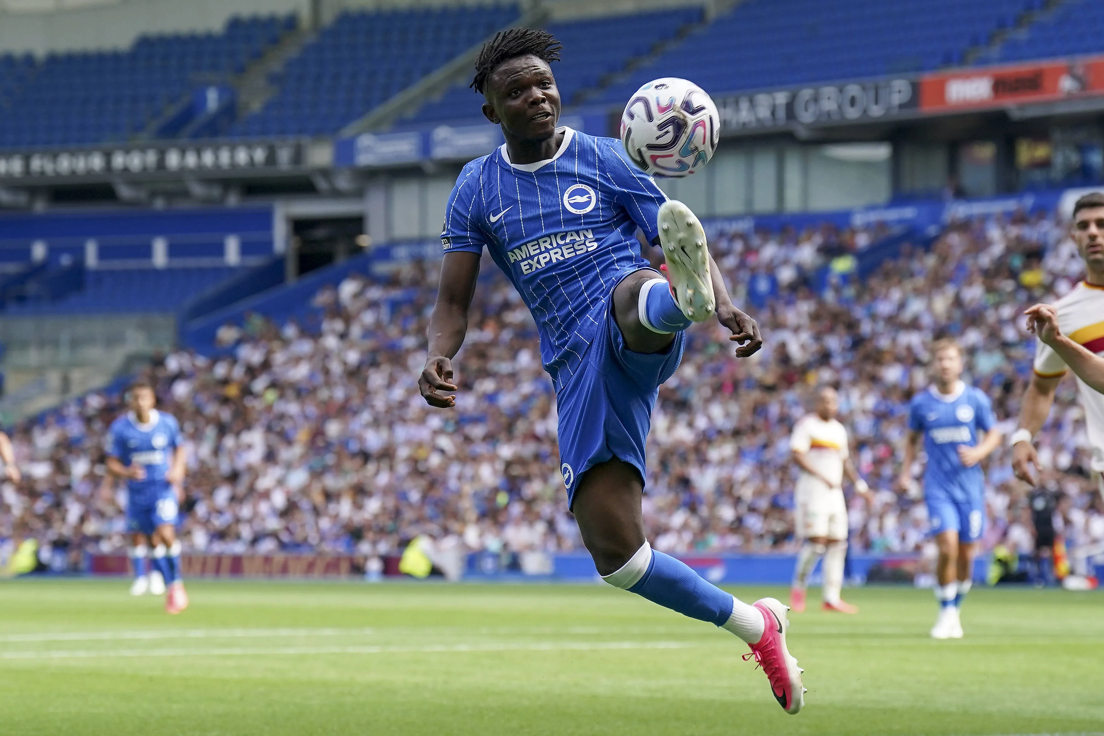Brighton & Hove Albion forward Zadok Yohanna 36 during Brighton & Hove Albion v AS Roma Pre-Season friendly match at the American Express Stadium. 