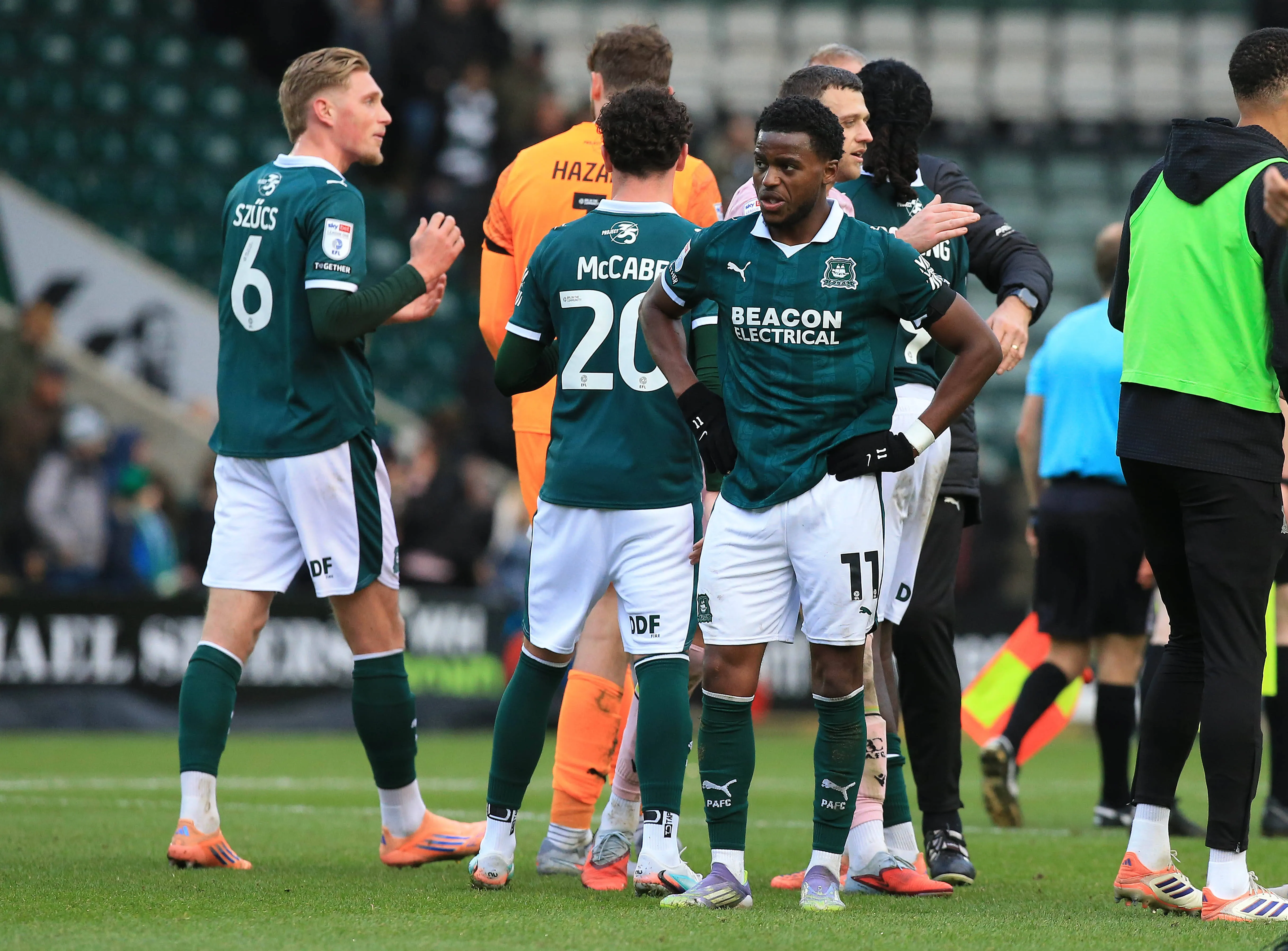 Plymouth Argyle v Bradford City. 