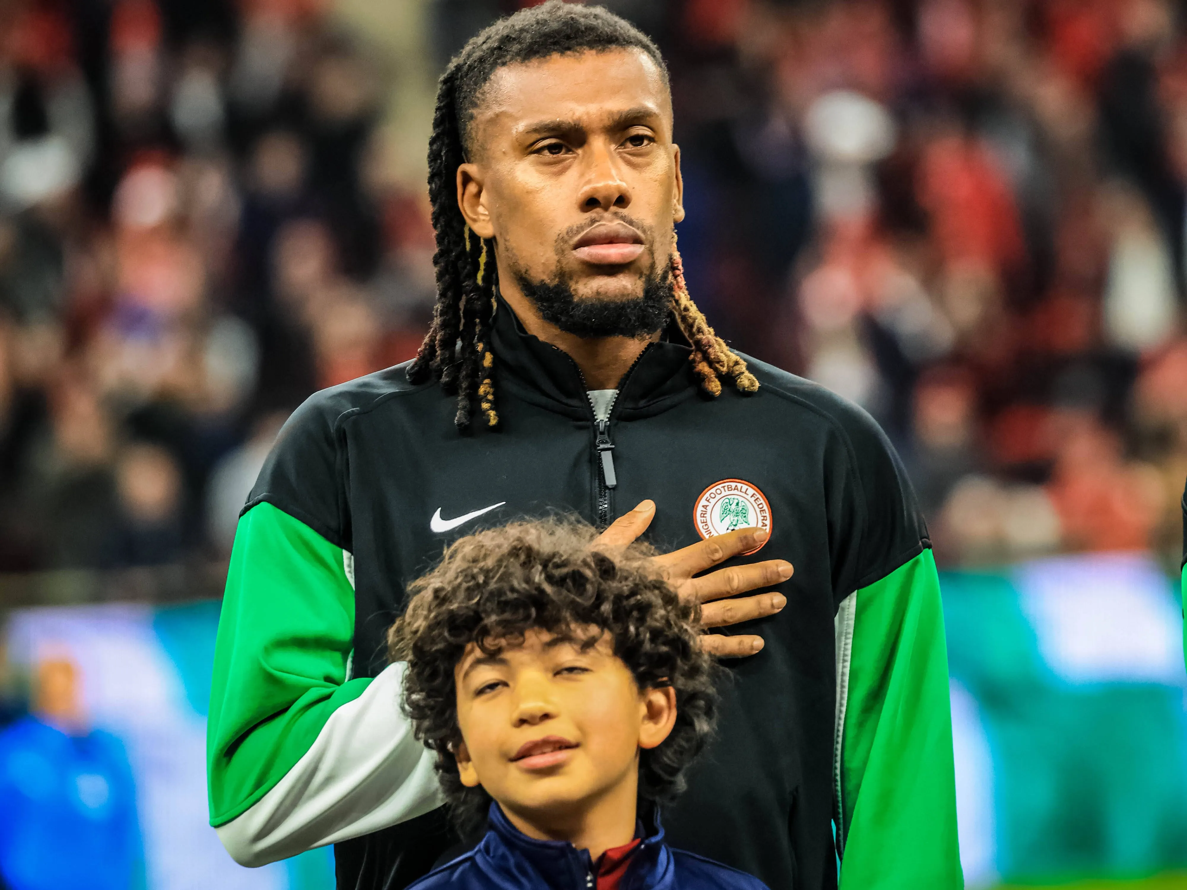 Super Eagles midfielder Alex Iwobi