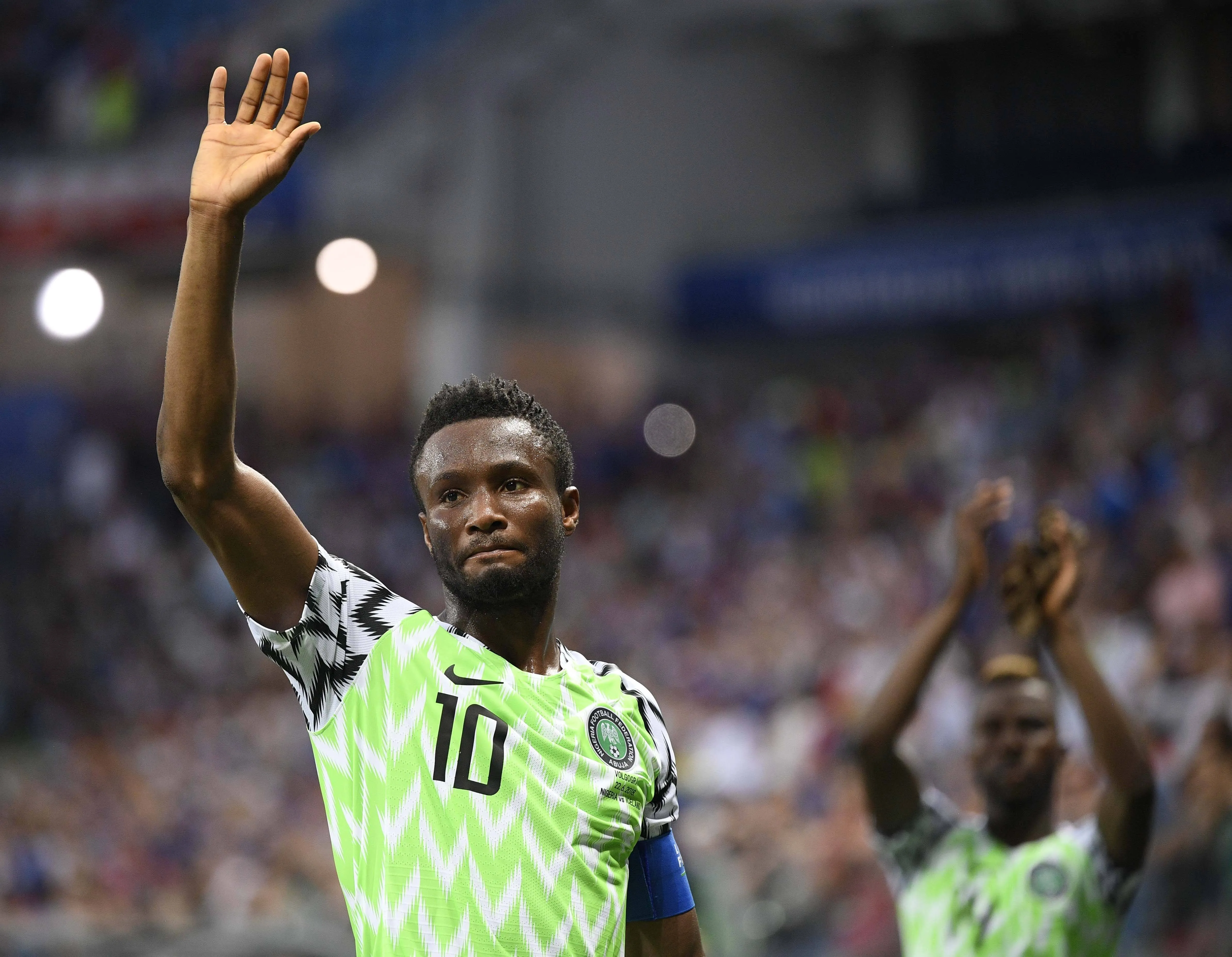 Mikel Obi in action for Nigeria