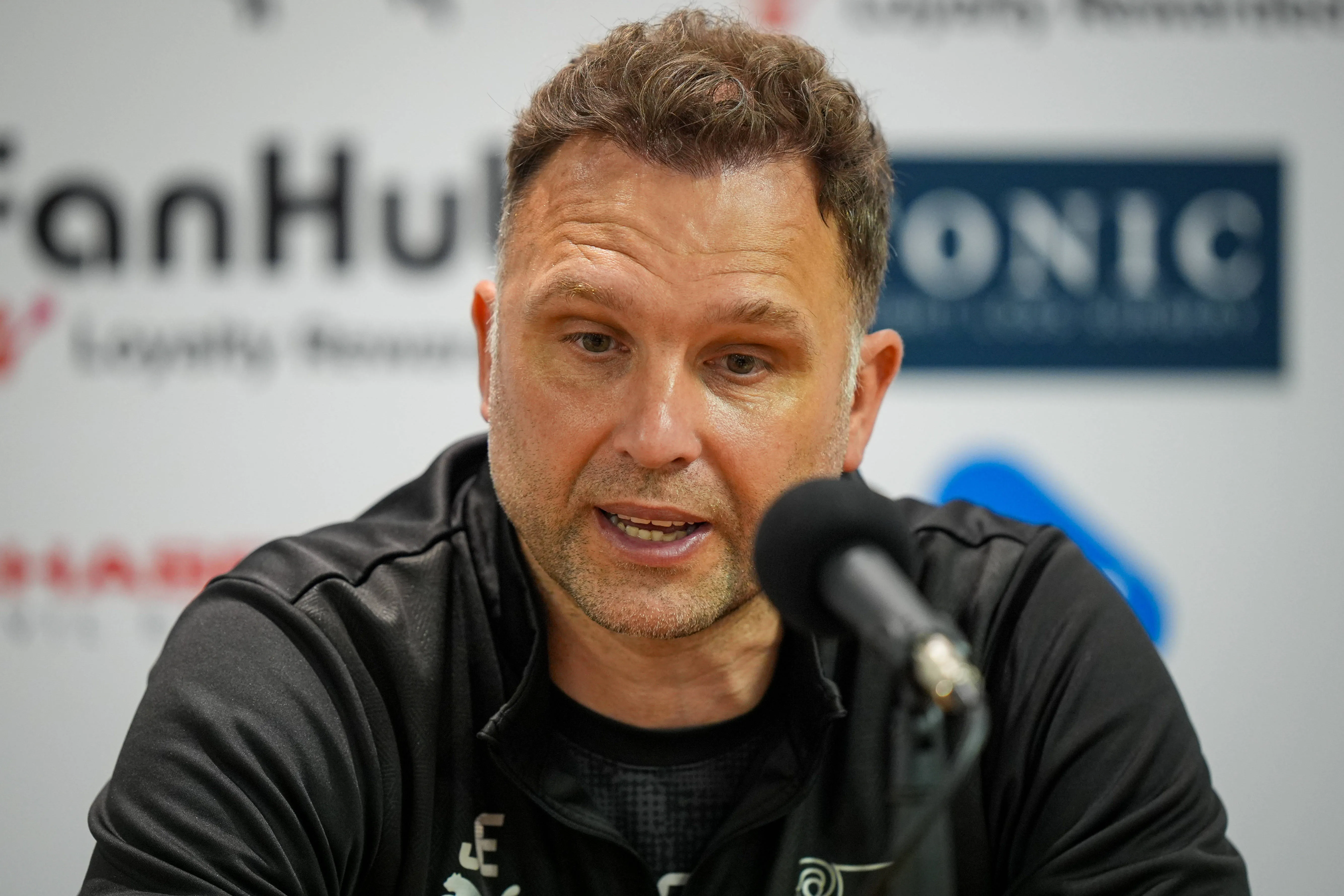 John Eustace, manager of Derby County.