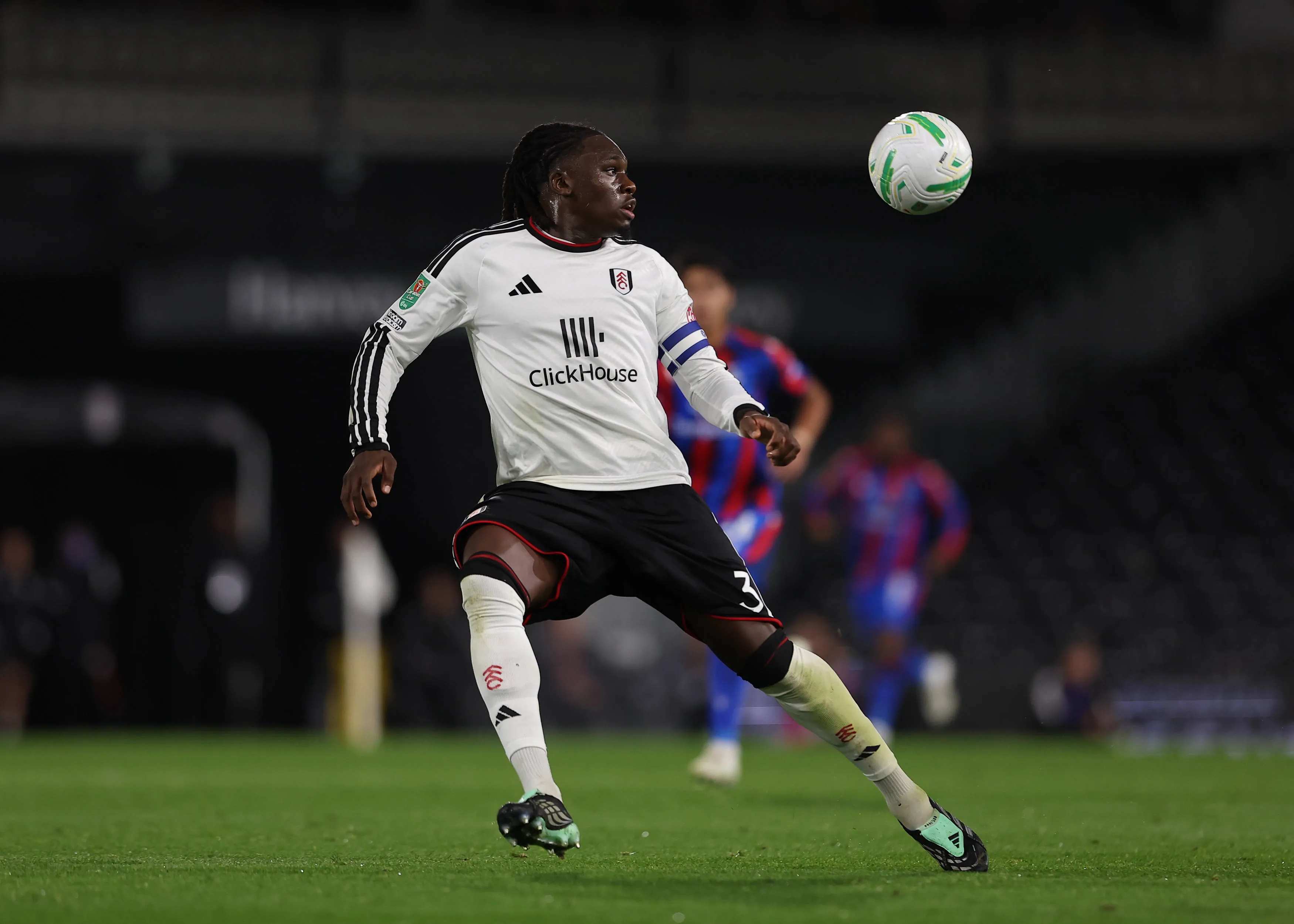 Calvin Bassey of Fulham on the ball