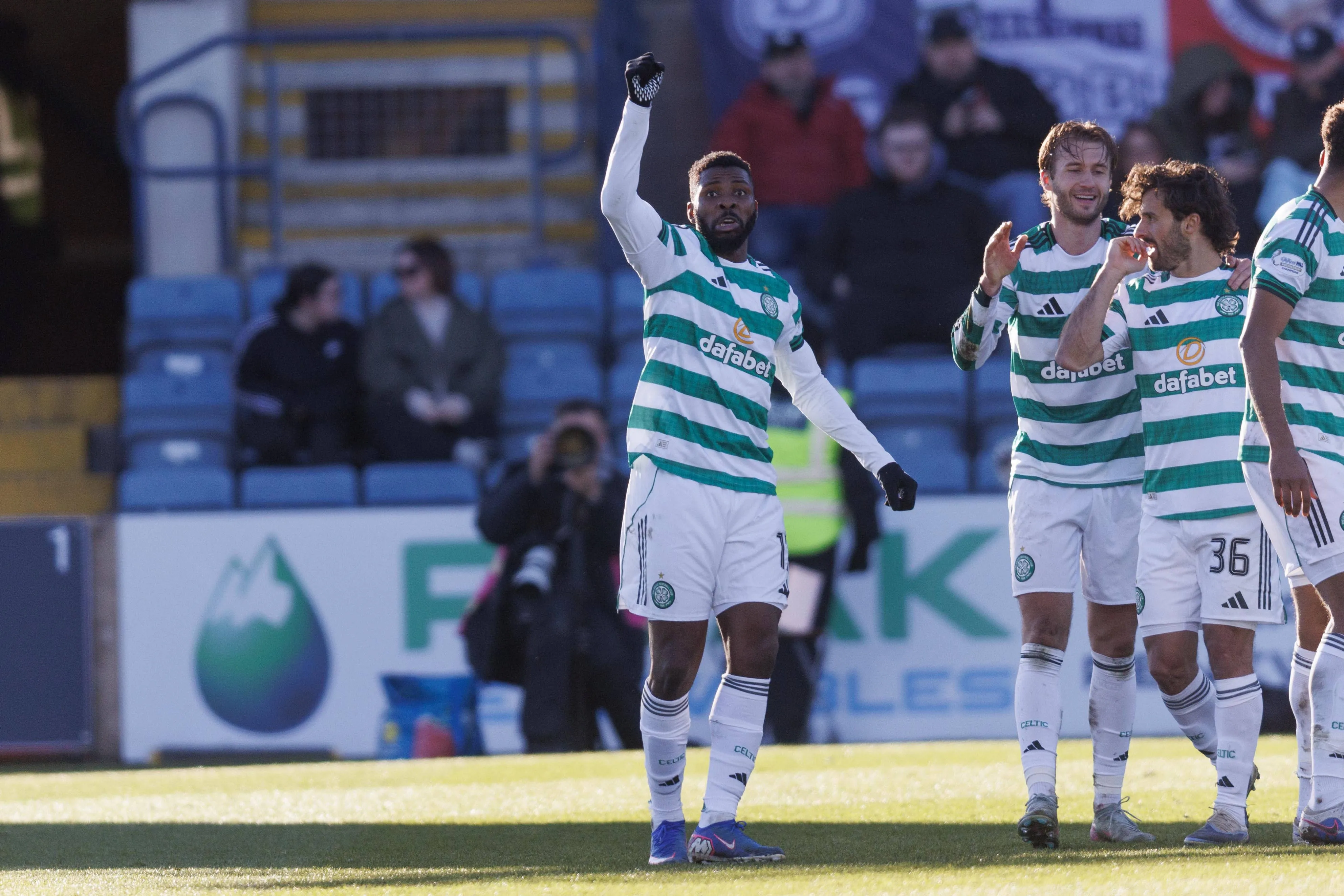 Kelechi Iheanacho of Celtic celebrates