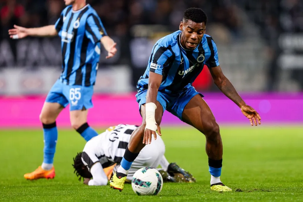 Super Eagles midfielder Raphael Onyedika in September for Club Brugge