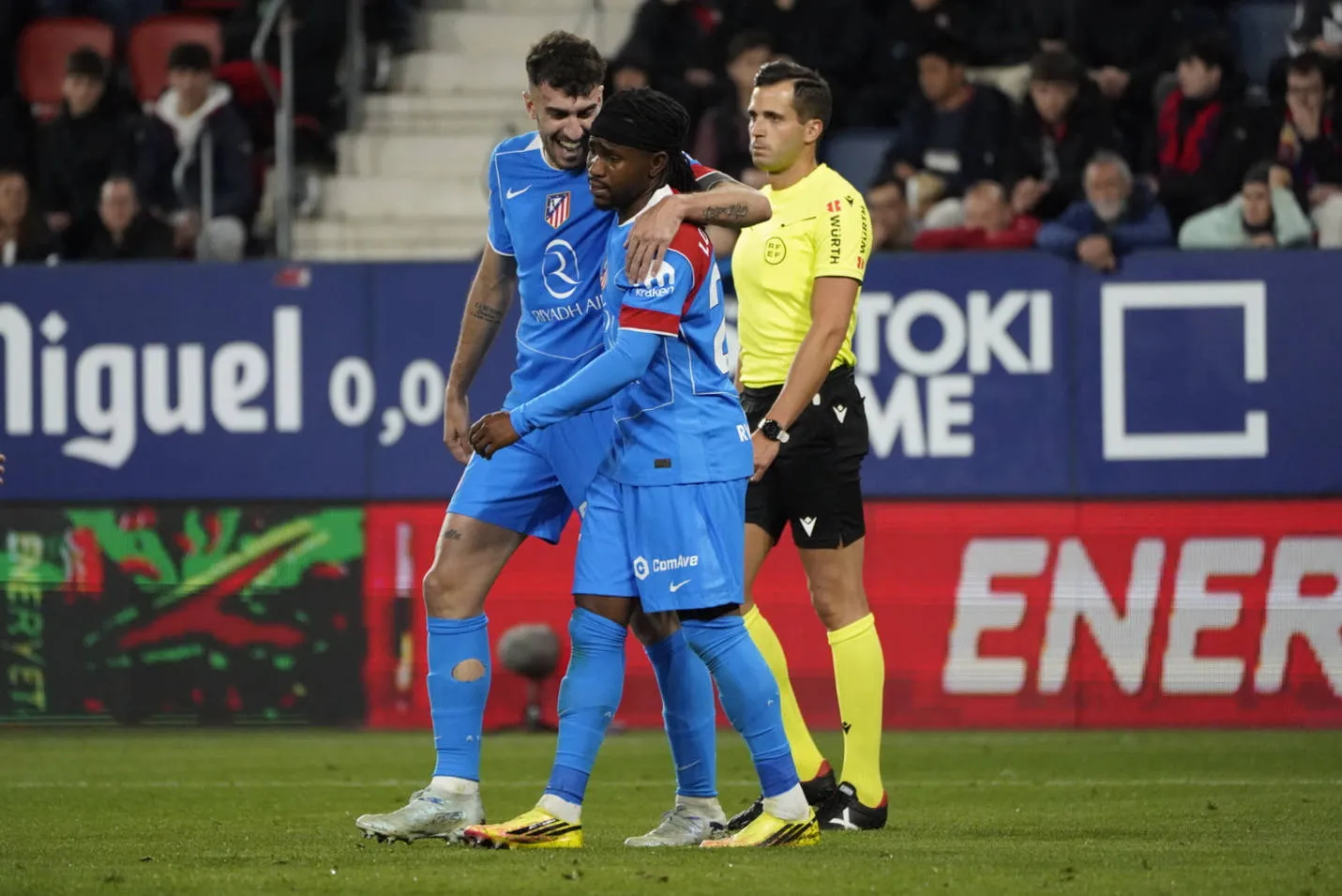 Ademola Lookman of Atletico de Madrid seen during LaLiga EA SPORTS game between teams of CA Osasuna and Atletico de Madrid