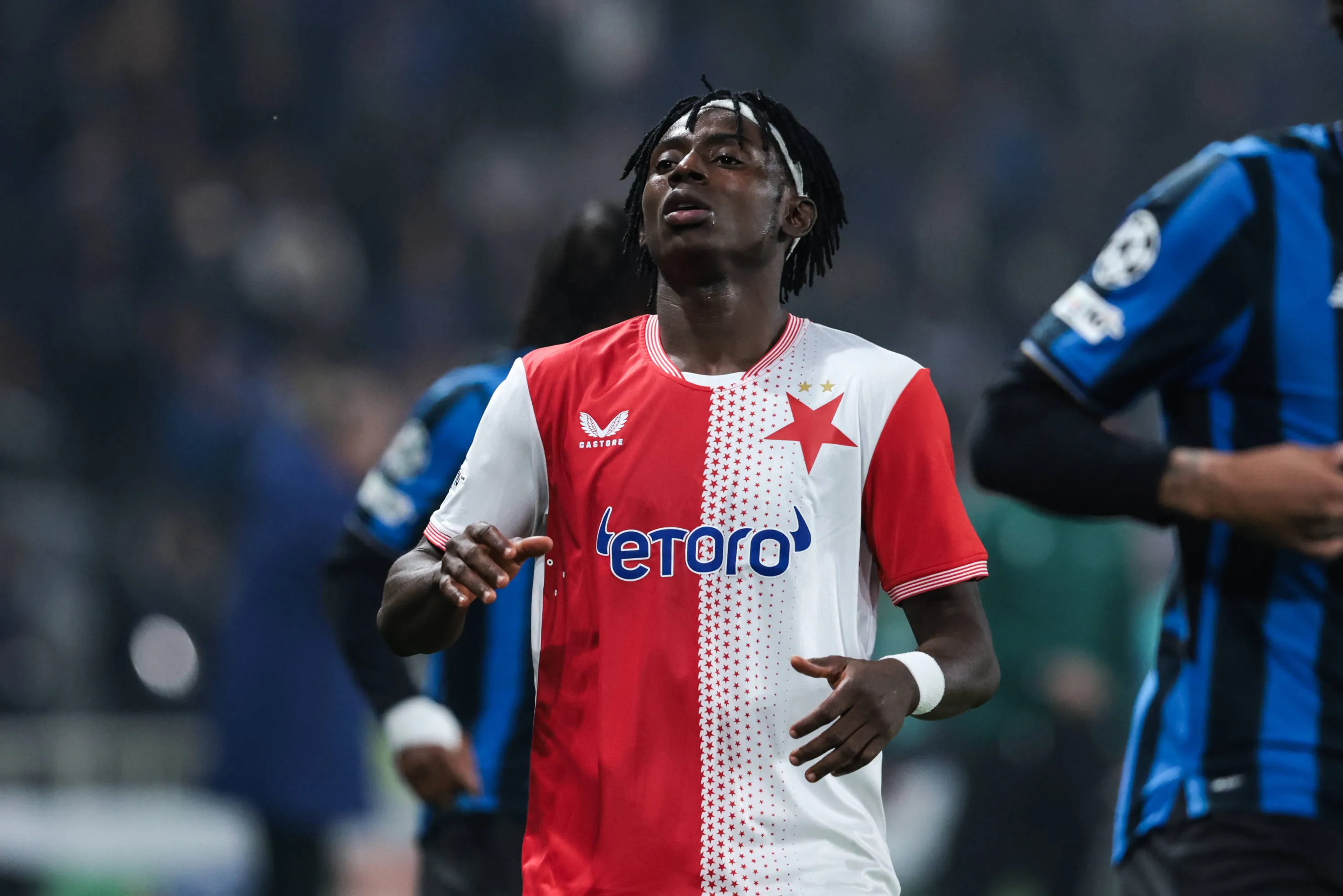 Slavia Prague midfielder David Moses 