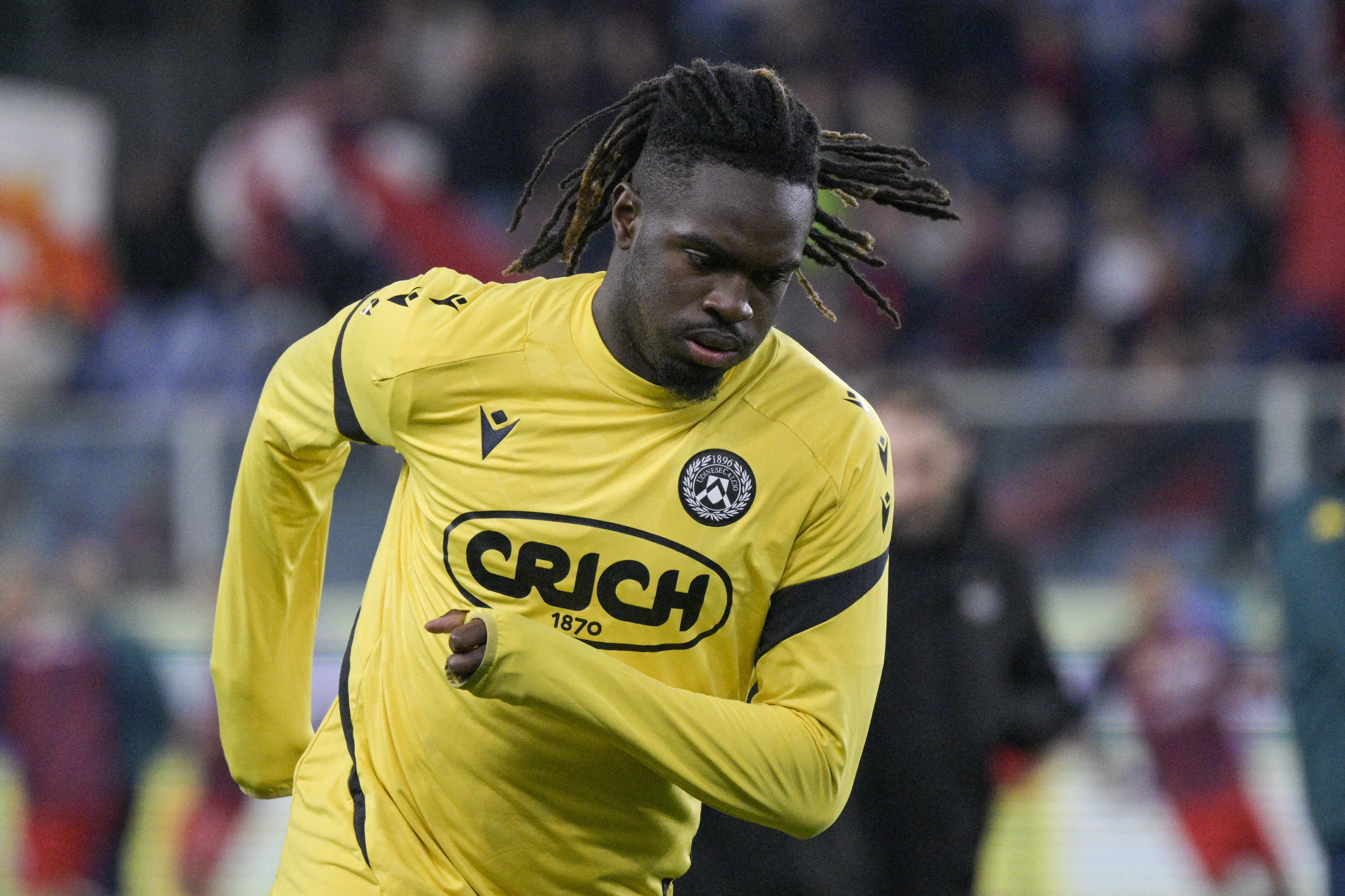 Udinese star Kingsley Ehizibue 