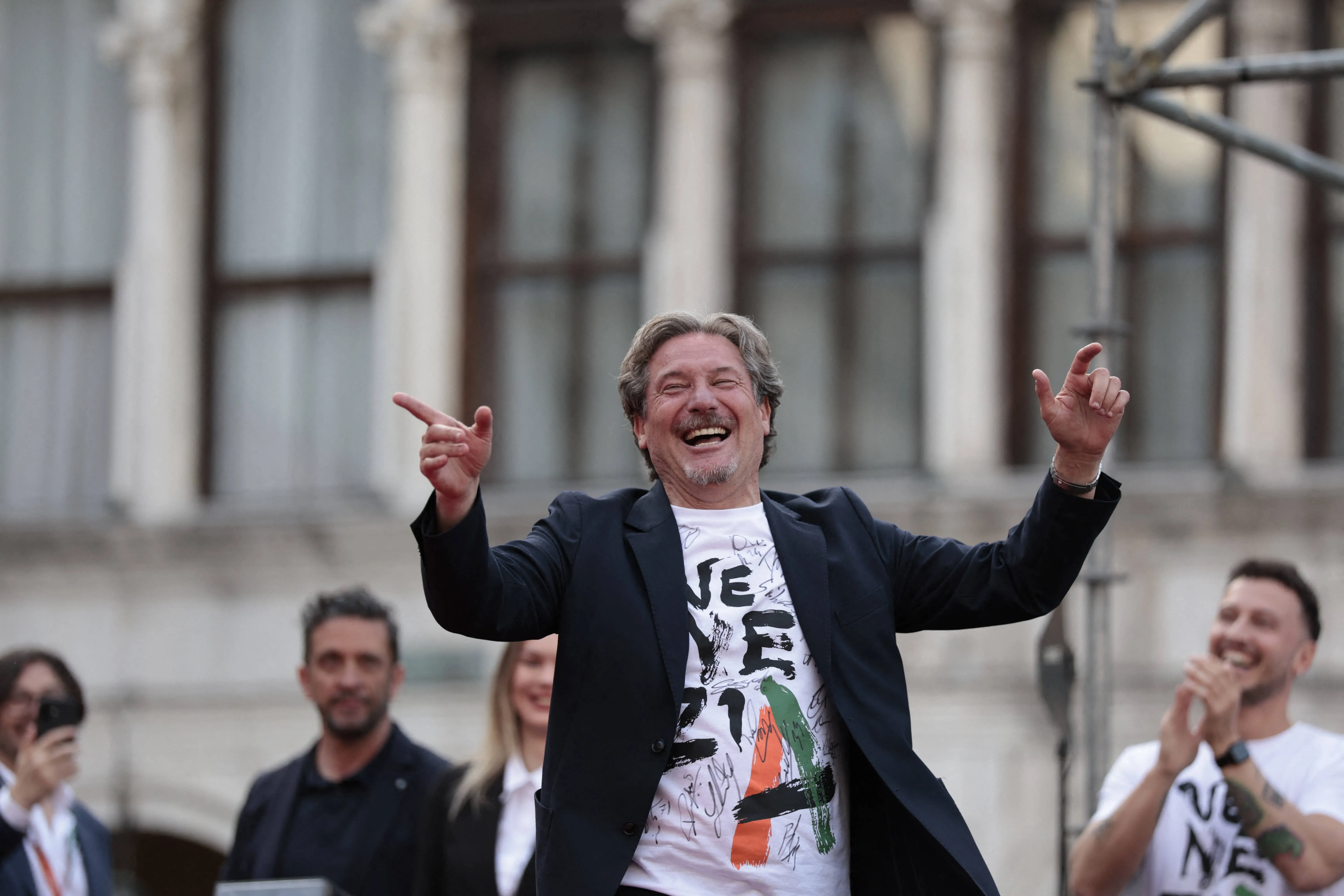 Venezia's head coach Giovanni Stroppa