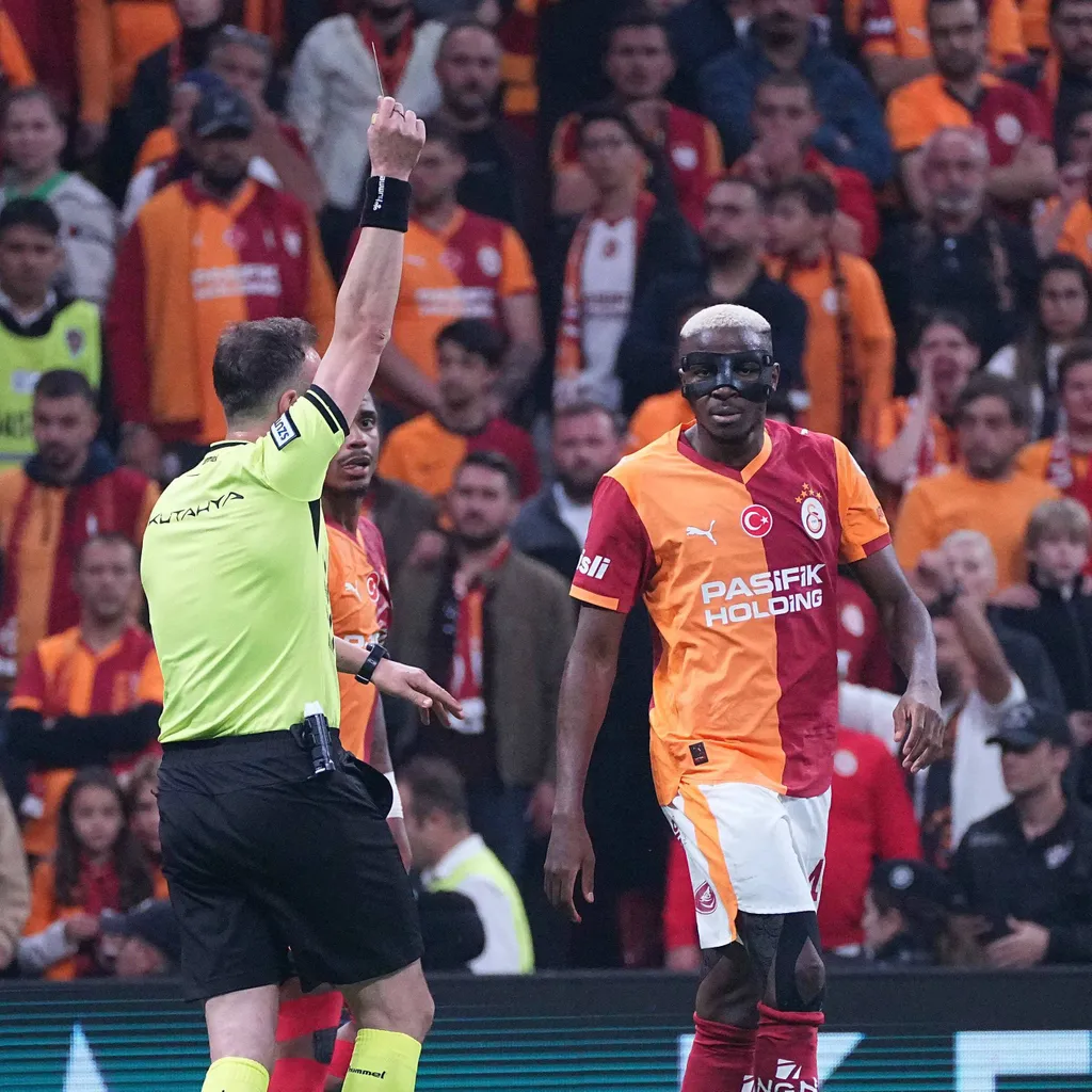 Violent Victor Osimhen outburst in Istanbul derby reopens online discourse around discipline, temperament