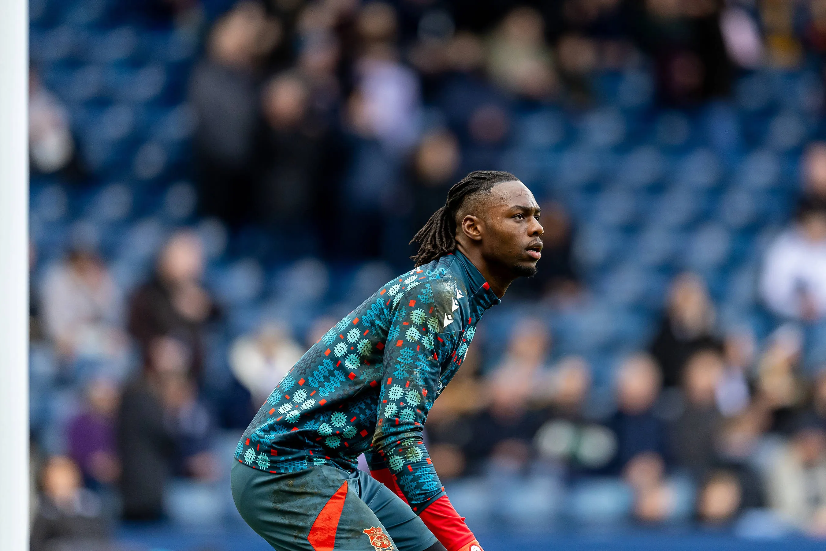 Wrexham goalkeeper Arthur Okonkwo