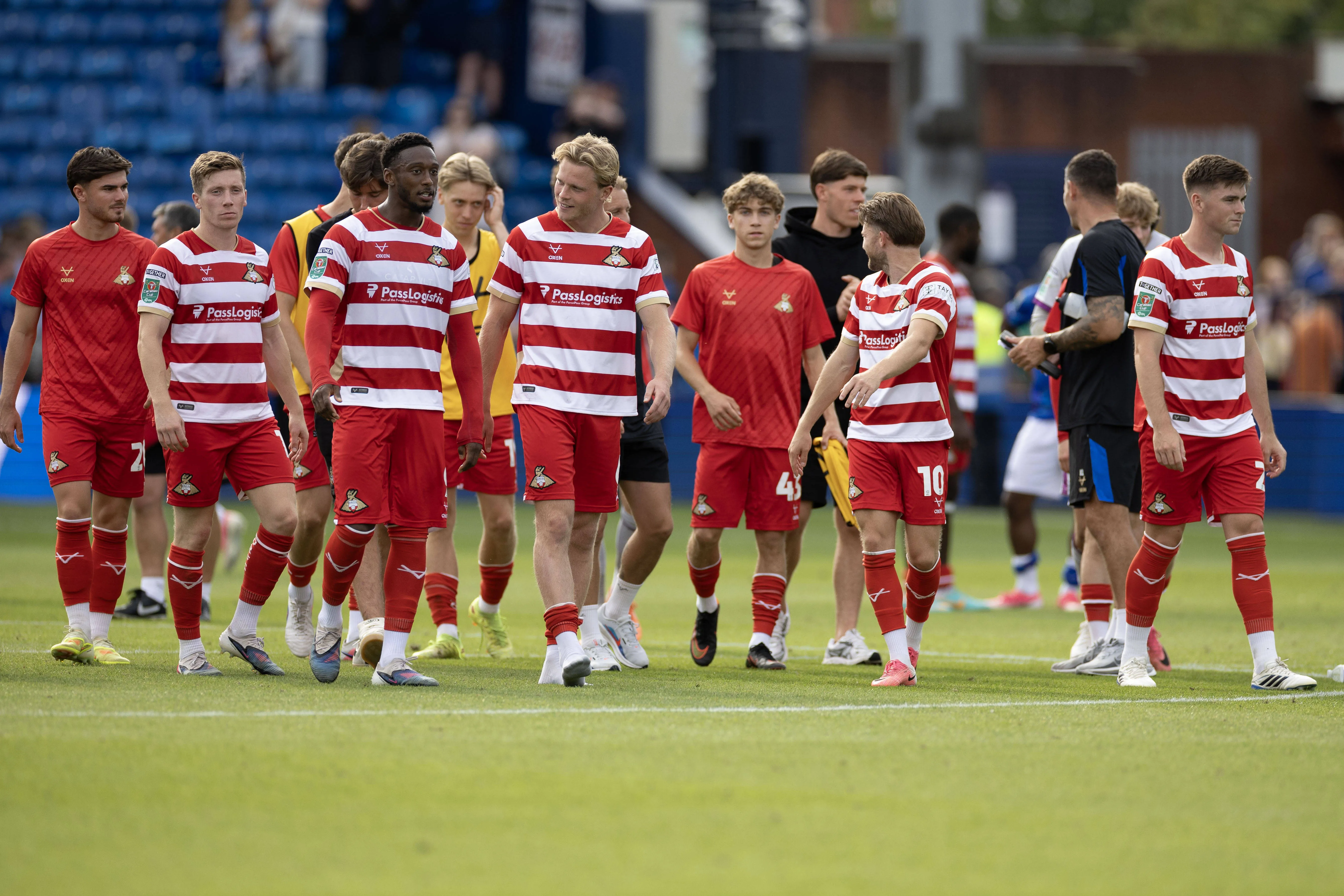 Doncaster players celebrate
