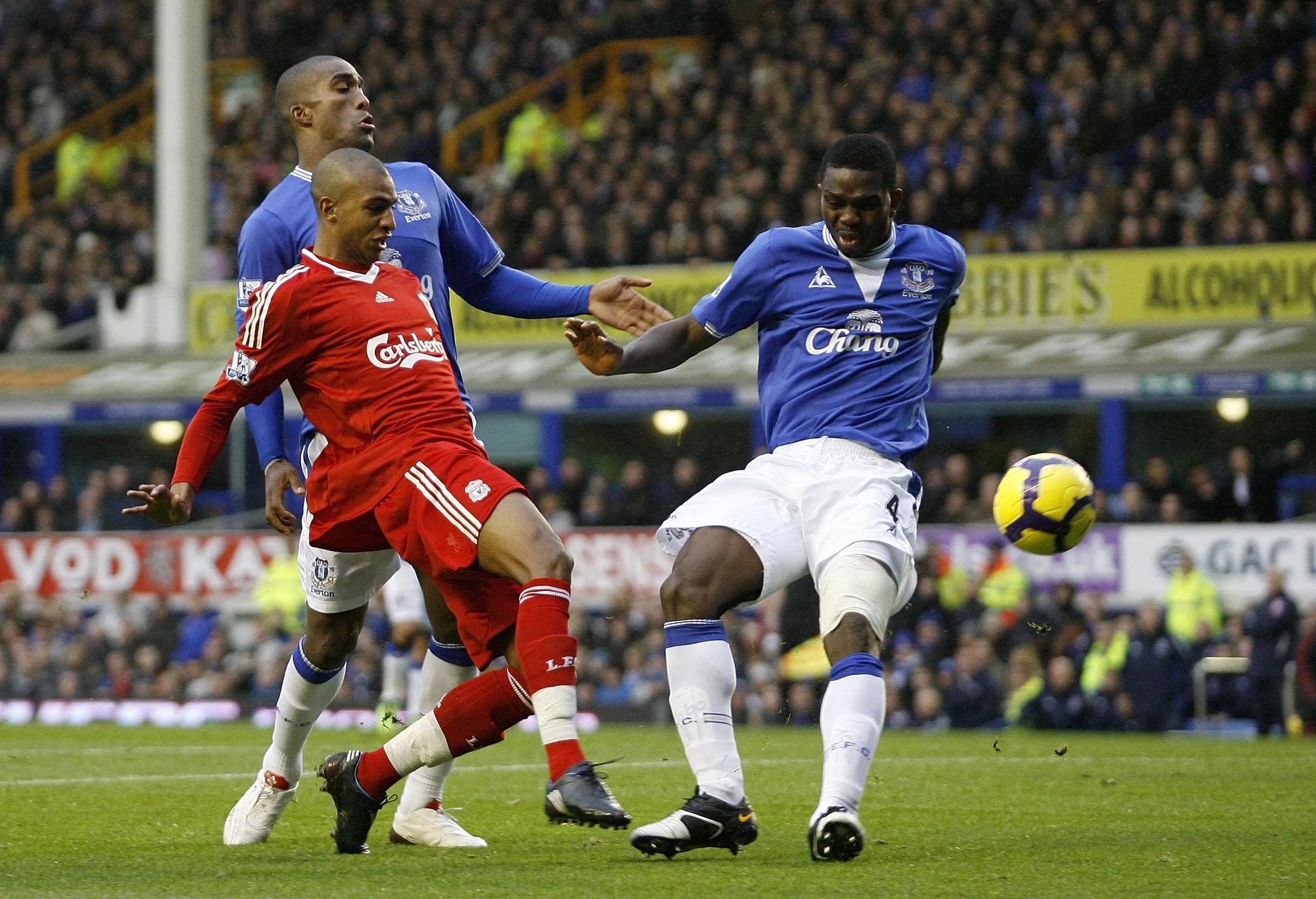Ex-Super Eagles captain Joseph Yobo in action for Everton
