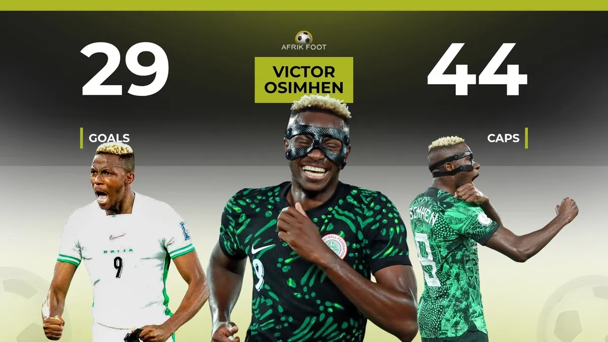 Who is Nigeria’s all-time highest goal scorer? – Osimhen’s rank among top 10 Super Eagles strikers