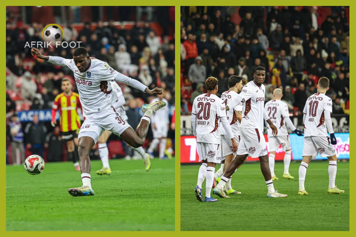 Pic mix of Paul Onuachu and Trabzonspor teammates