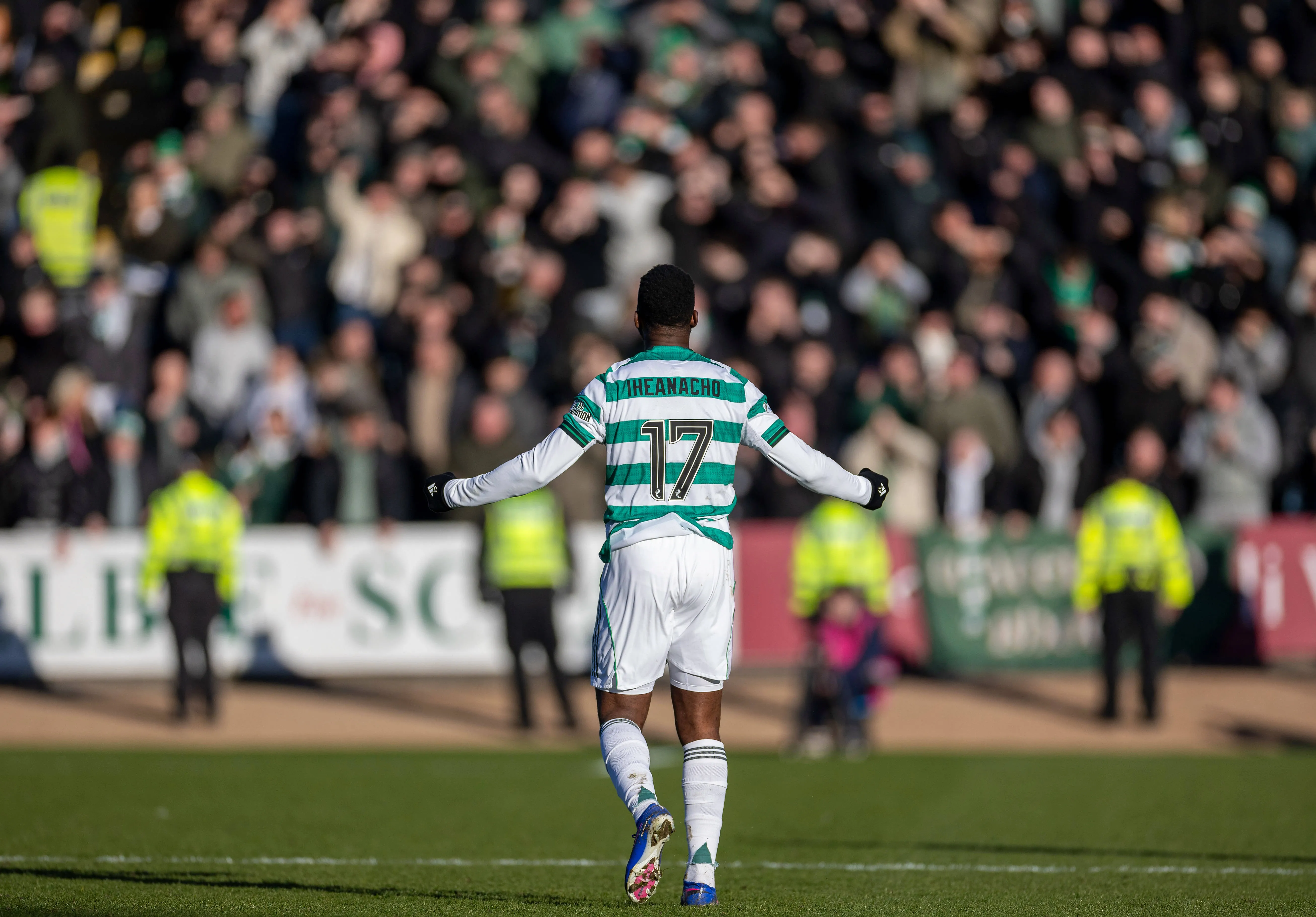 Kelechi Iheanacho of Celtic celebrates