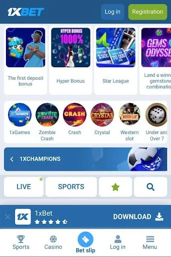 1xbet AFCON site.