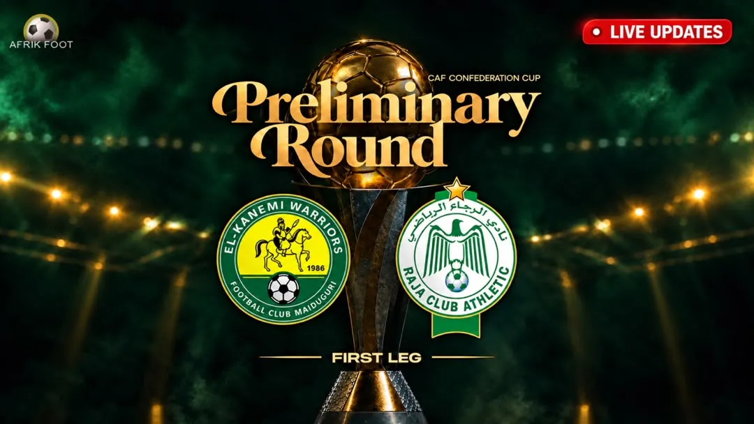 El-Kanemi vs Raja Casablanca LIVE: Follow scores, lineups, goals, commentary & result of CAF CC qualifier