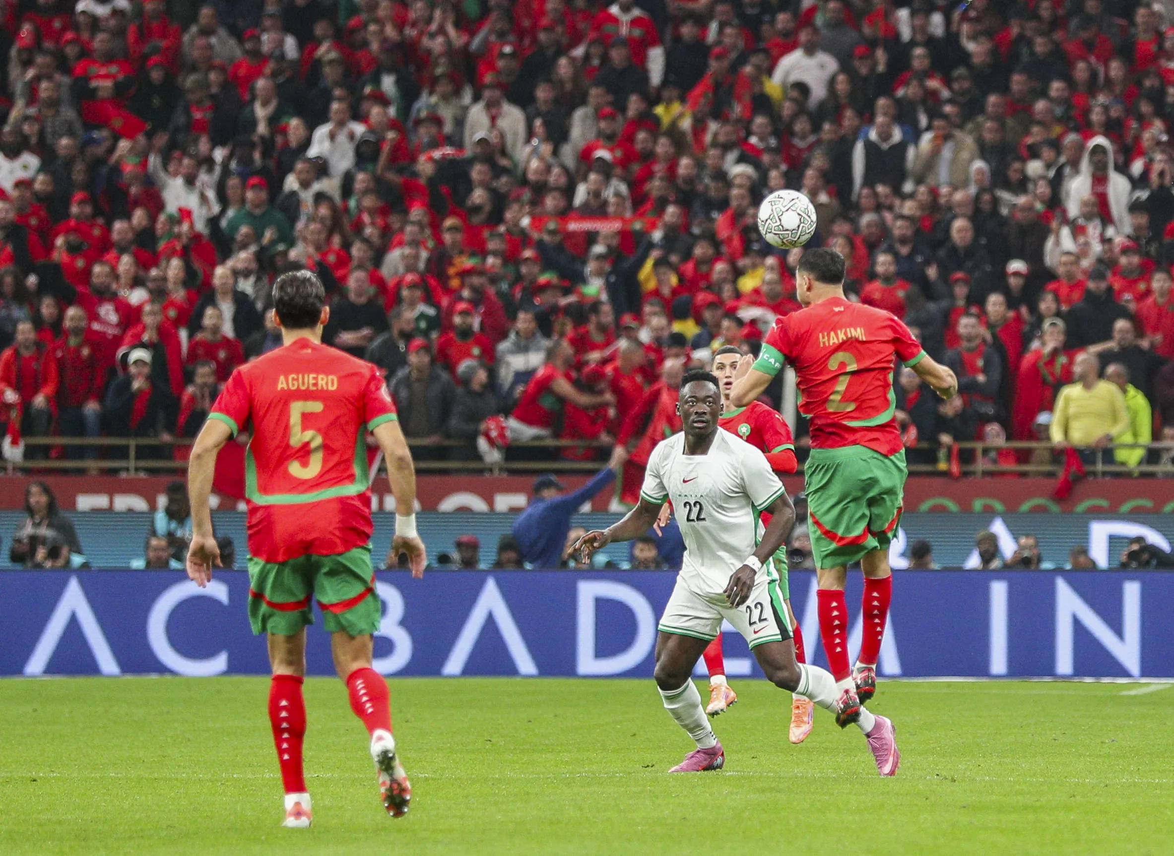  Achraf Hakimi Morocco, 2 Nayef Aguerd Morocco, 5 Akor Adams Nigeria, 22