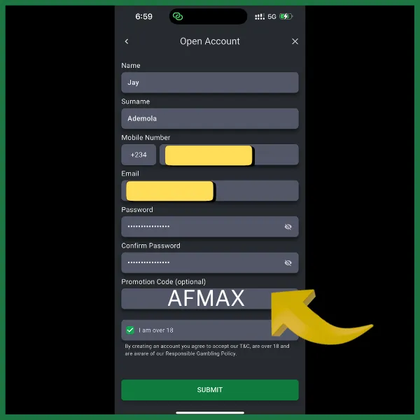 Bet9ja app promo code.