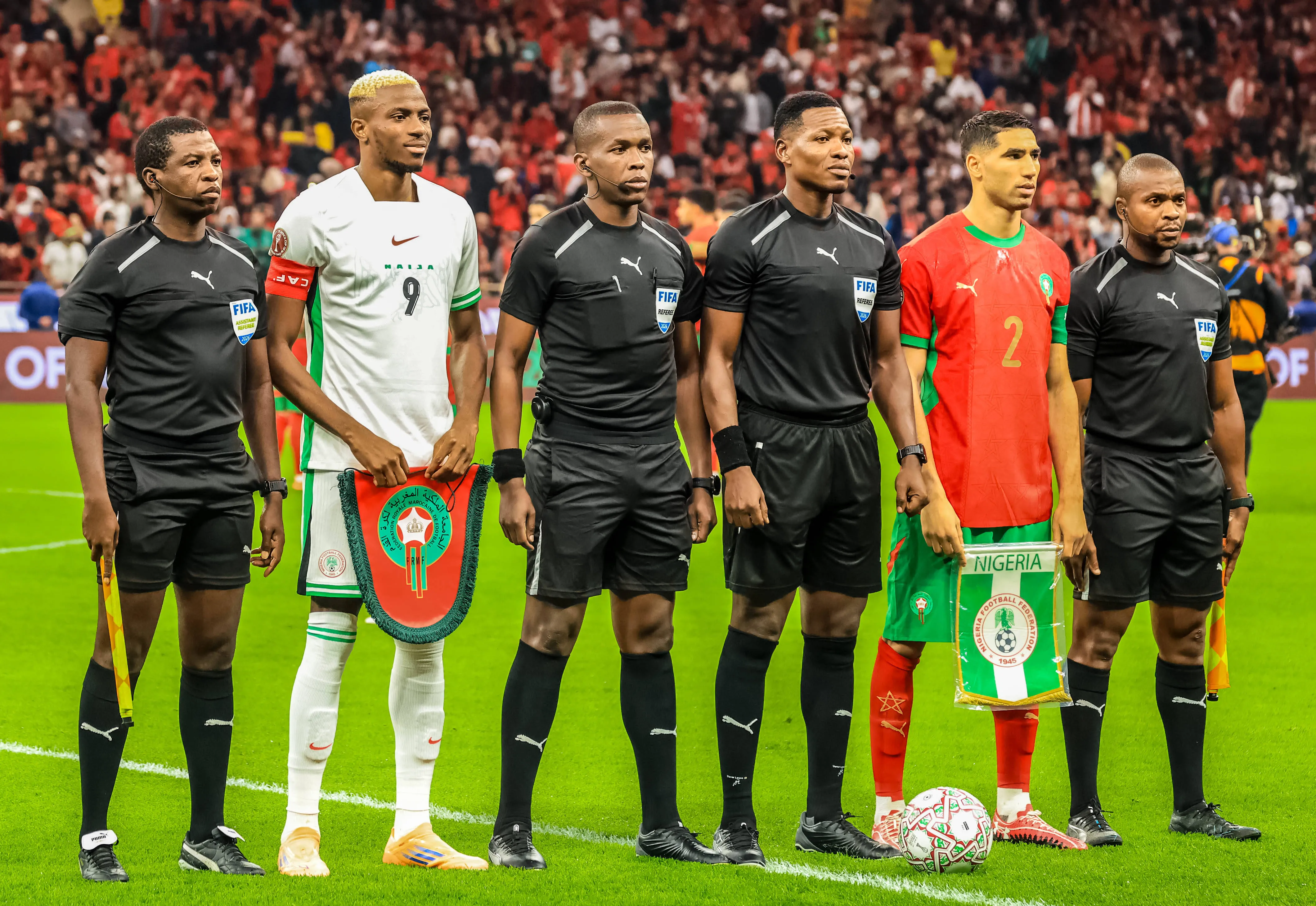 AFCON 2025 in Morocco Victor Osimhen & Hakimi during the game against Morocco