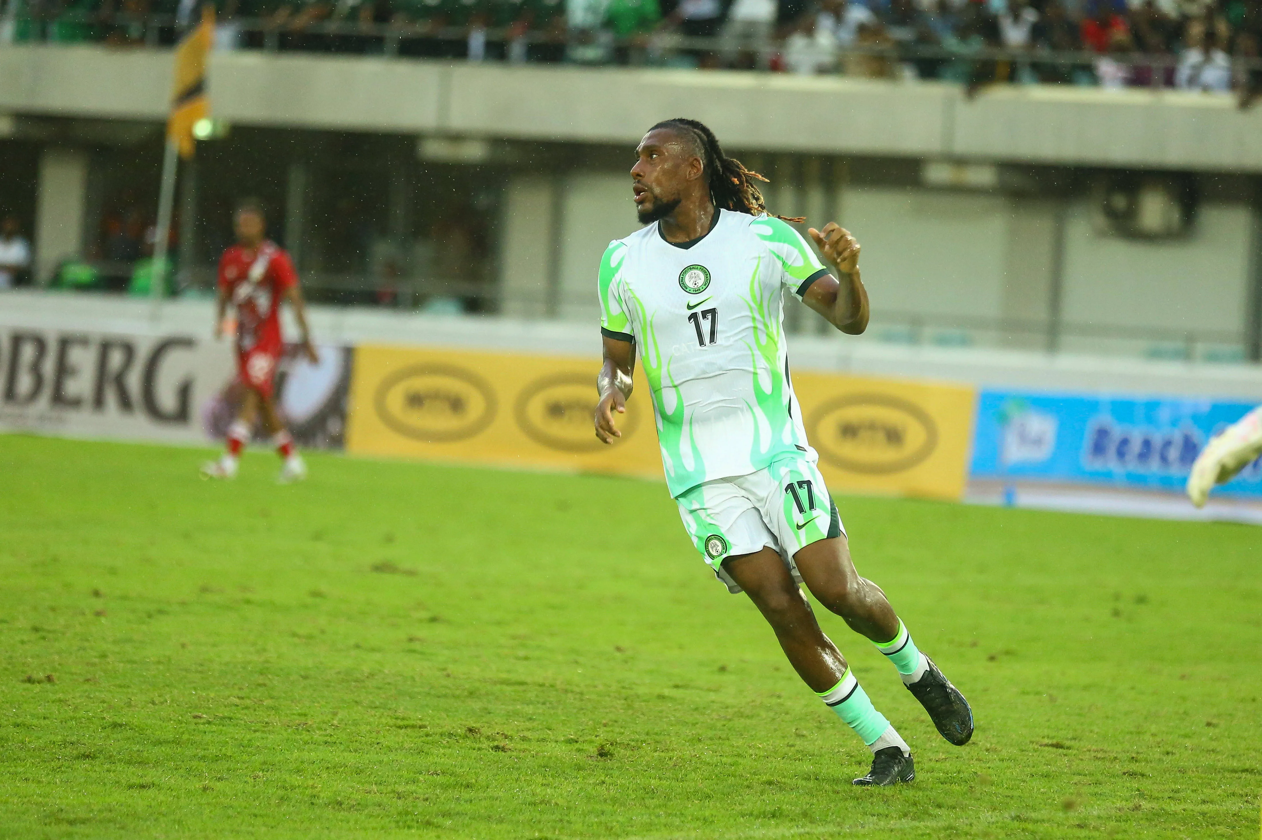 Alex Iwobi in action for the Super Eagles of Nigeria
