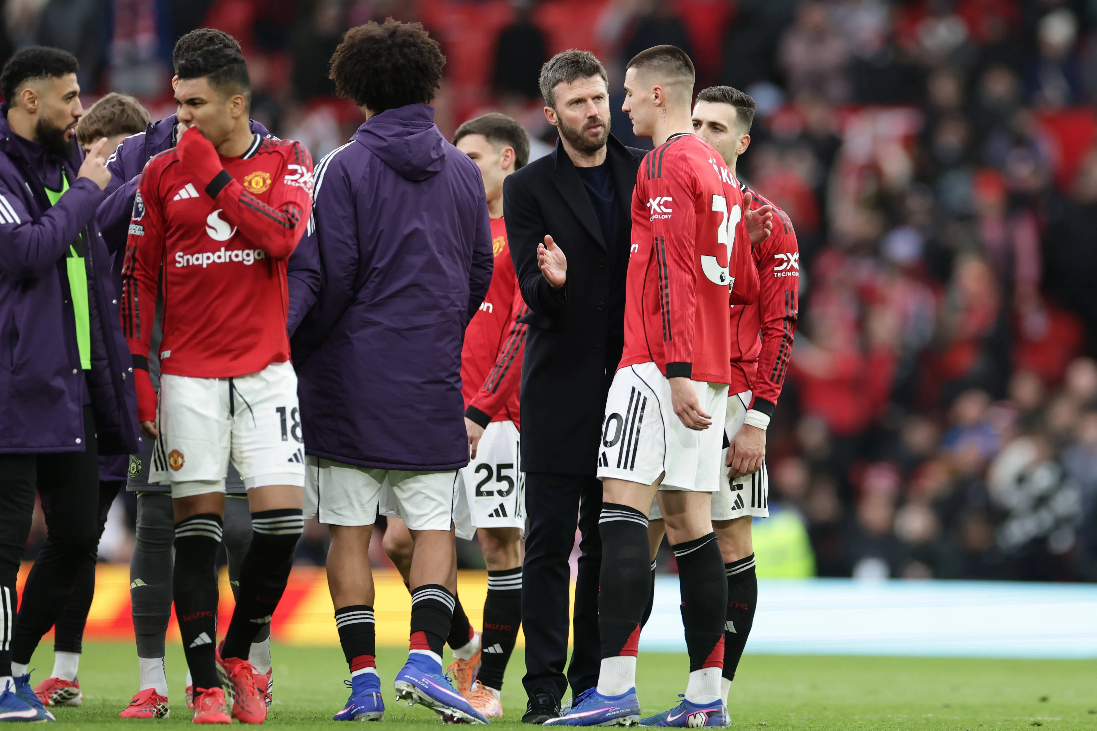 Michael Carrick, coach of Manchester United.