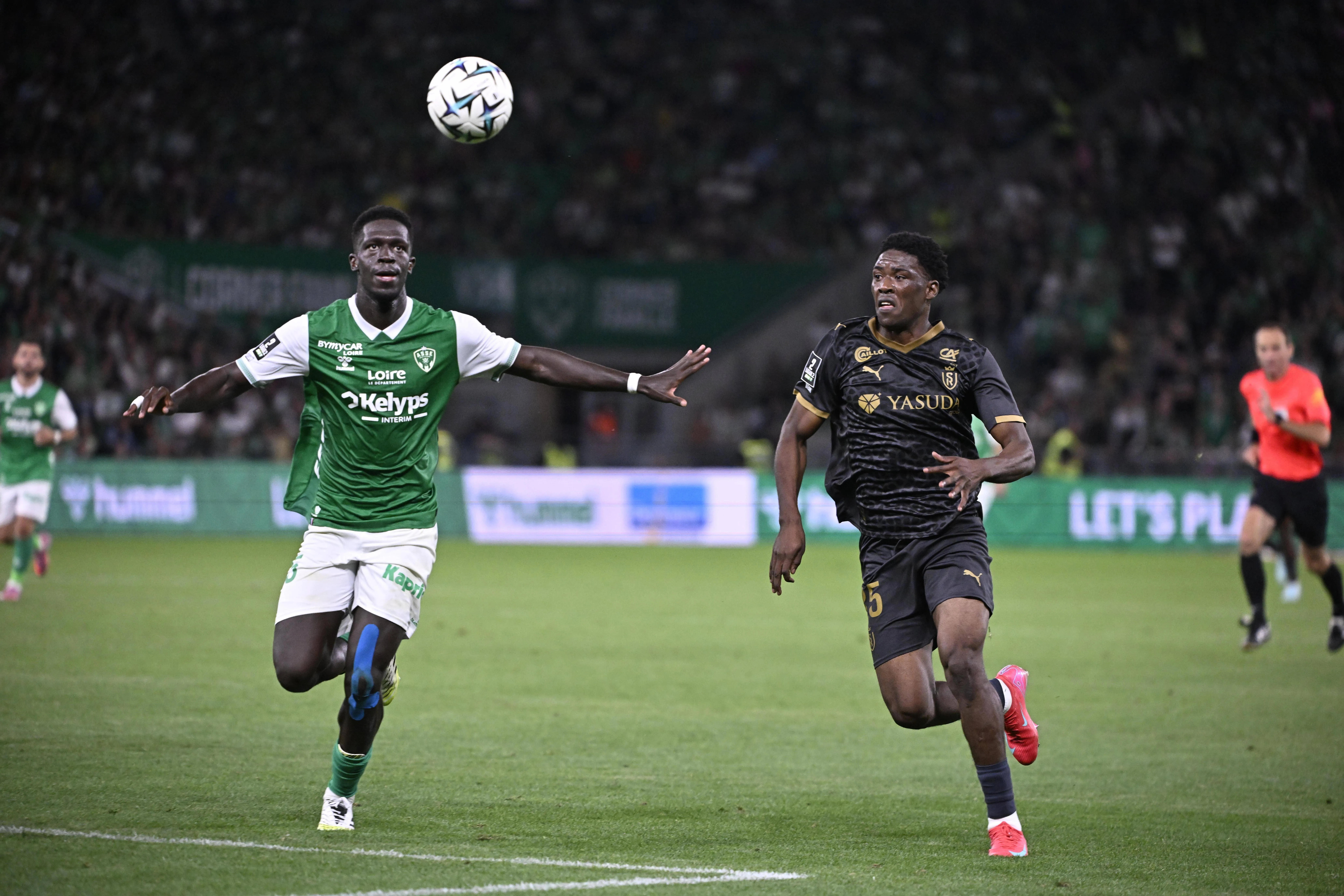 Ibrahim hafiz umar in action for Stade de Reims