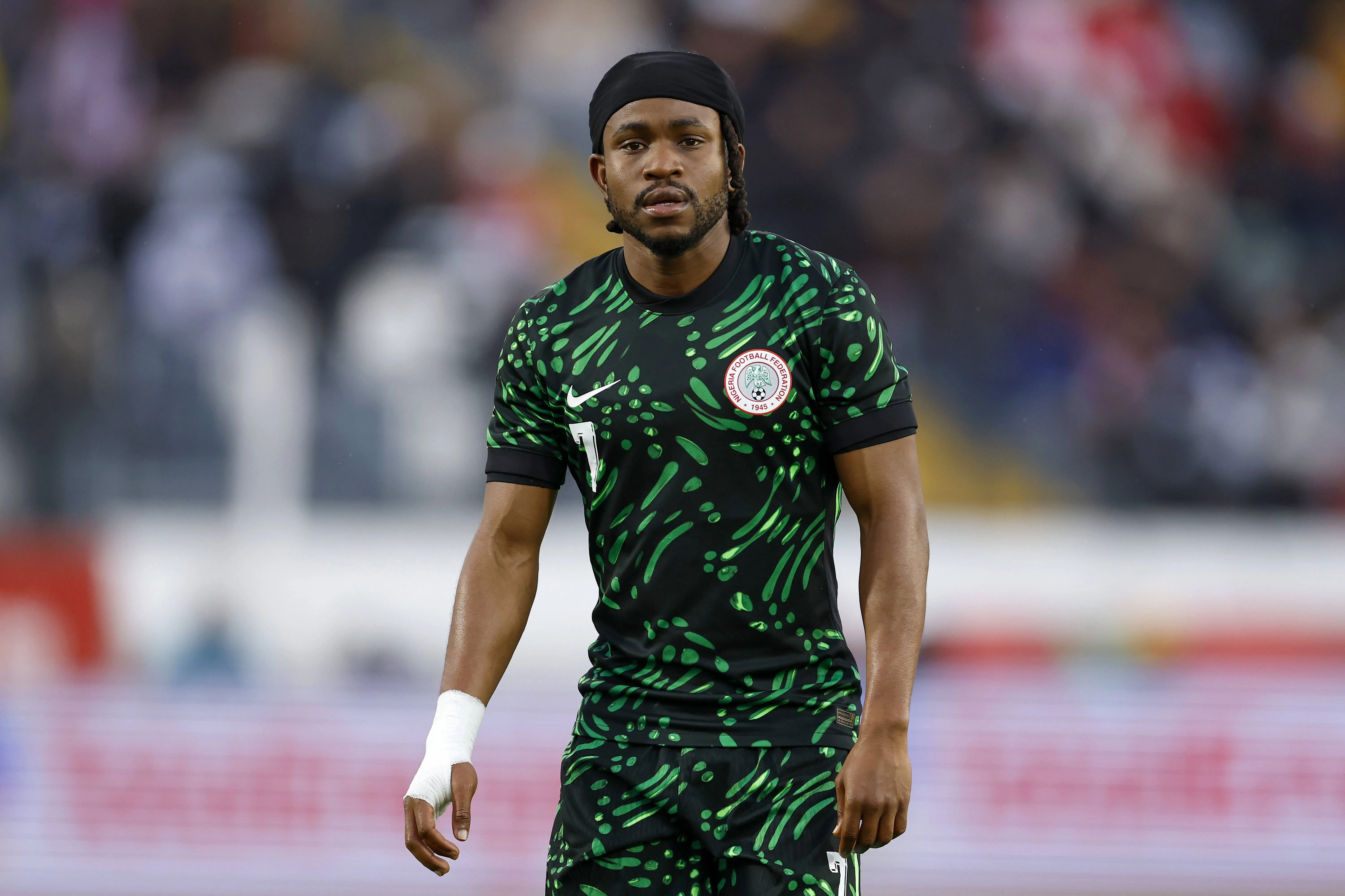 Ademola Lookman in action for the Super Eagles of Nigeria